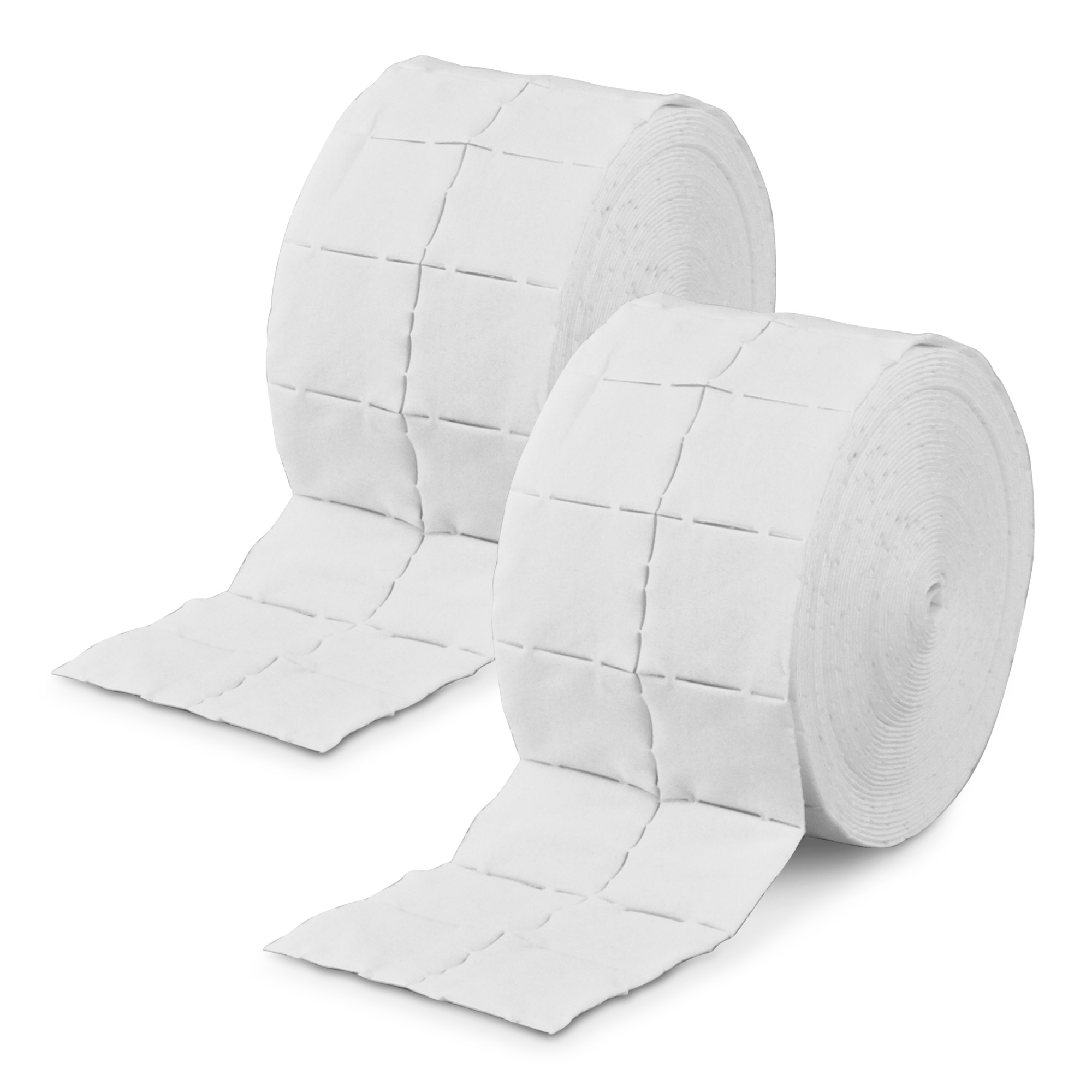 Pre-cut cellulose pads 4x5 cm in rolls of 1000 pcs