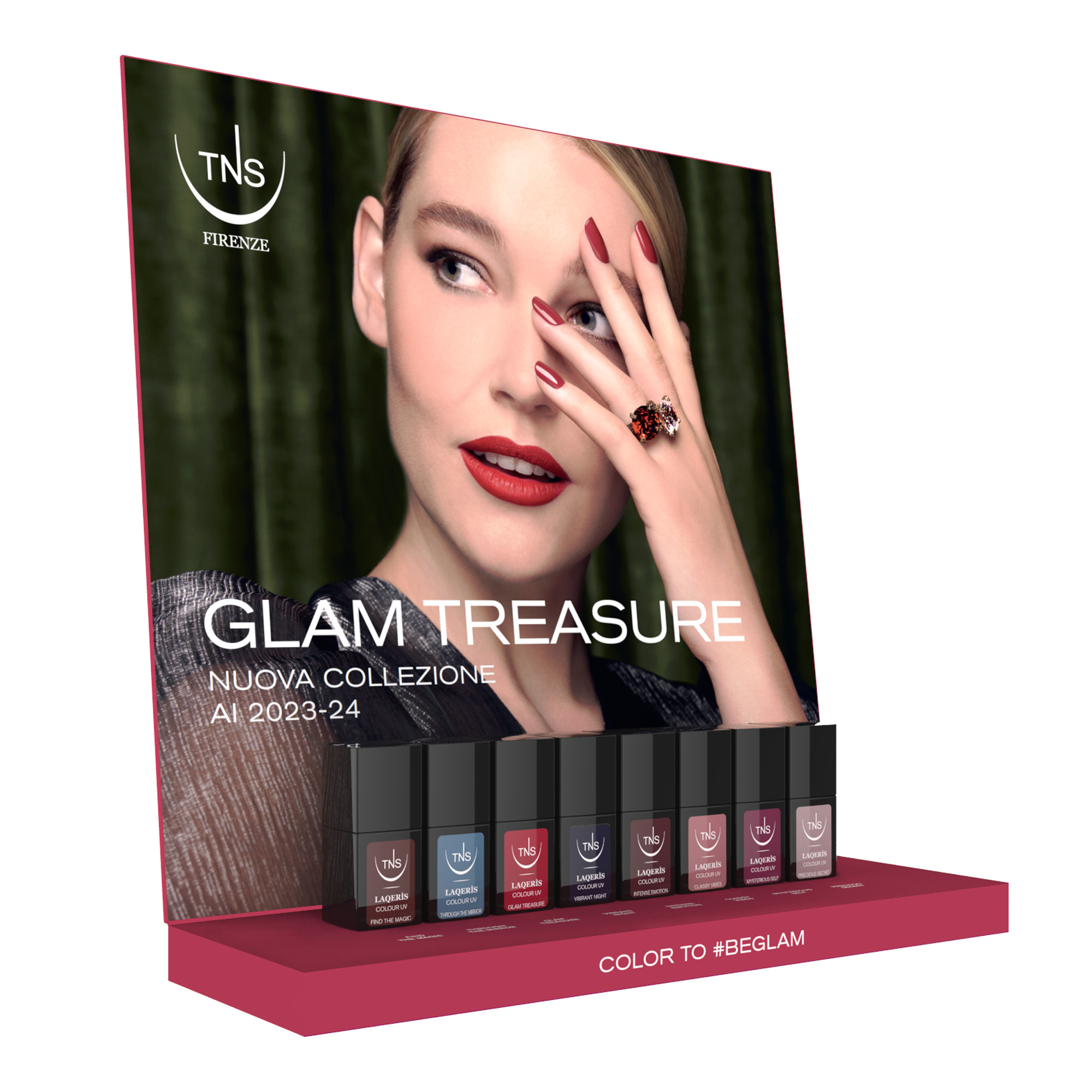 Collezione Glam Treasure Autunno/Inverno 2023-24 Laqerìs semipermanenti e Smalti TNS 16 pz