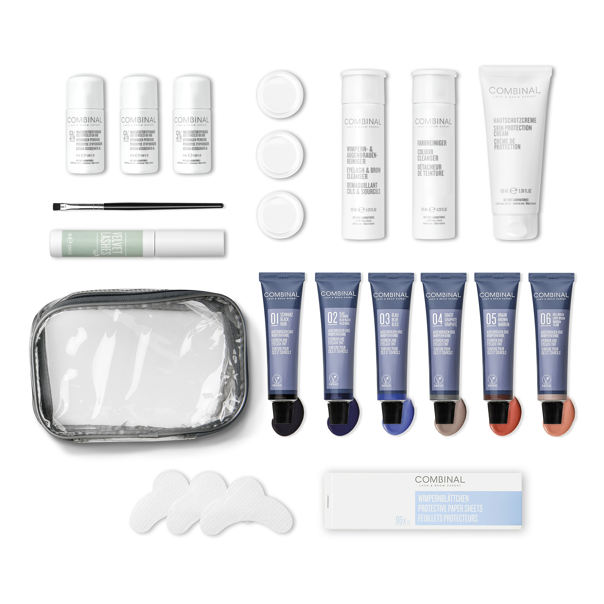 Kit starter pour la teinture professionnelle des cils et des sourcils