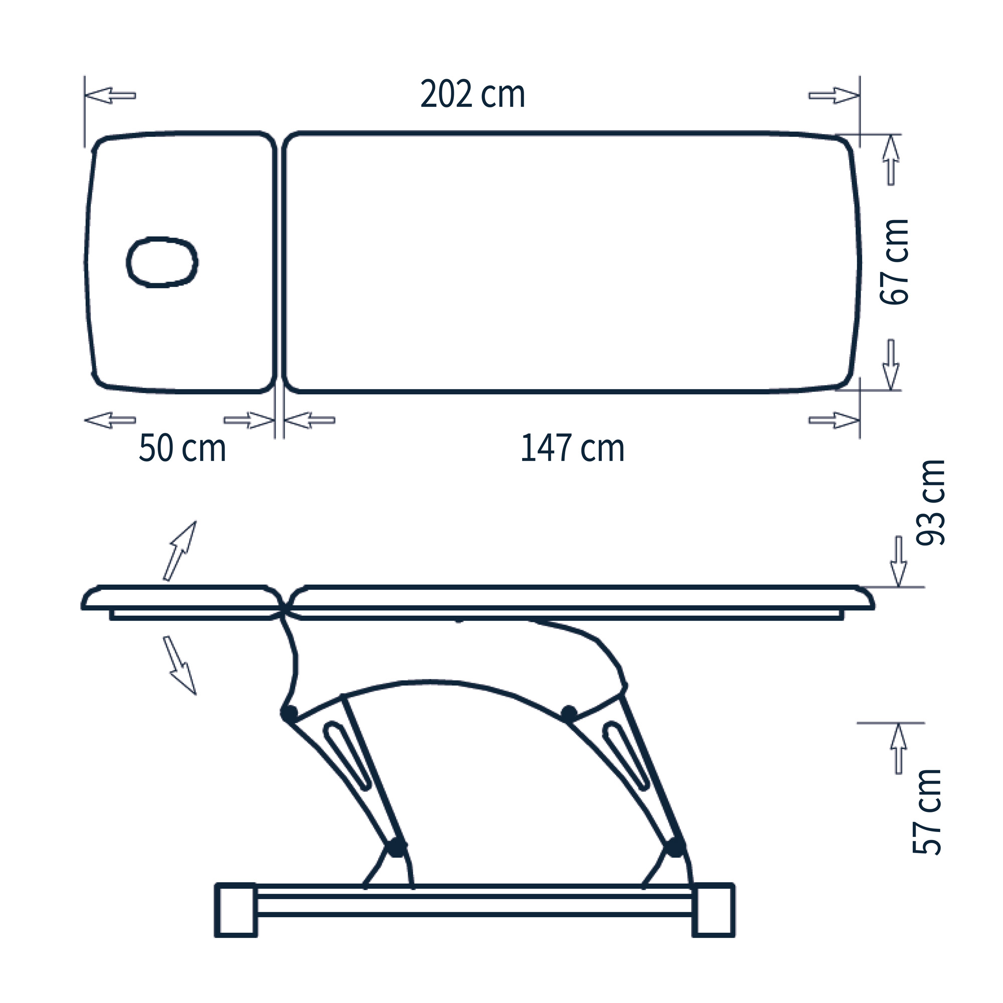 Vera 1 massage couch