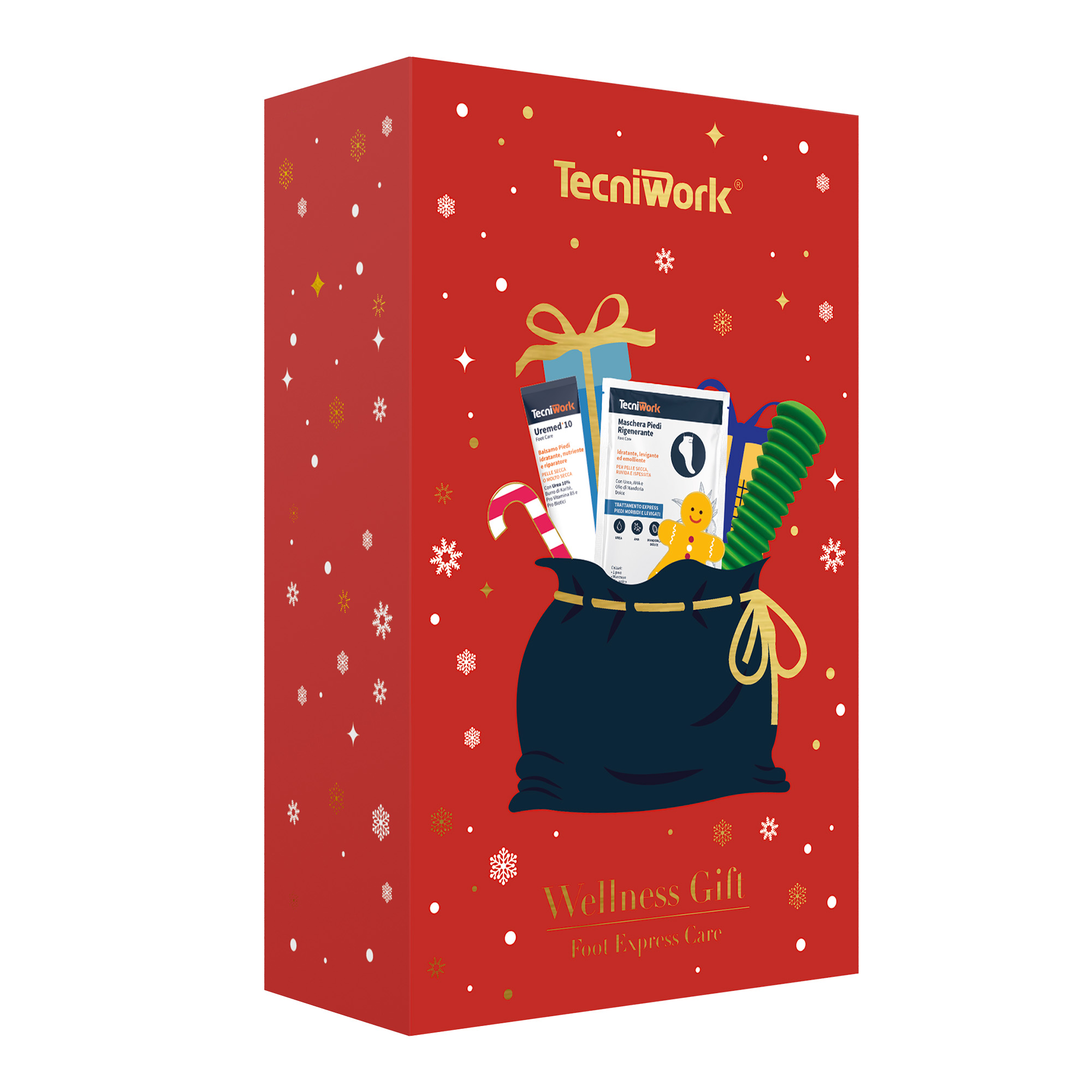 Cofanetto Christmas Beauty Gift con Balsamo e Maschera per piedi e Active Roller massaggiatore piedi Tecniwork