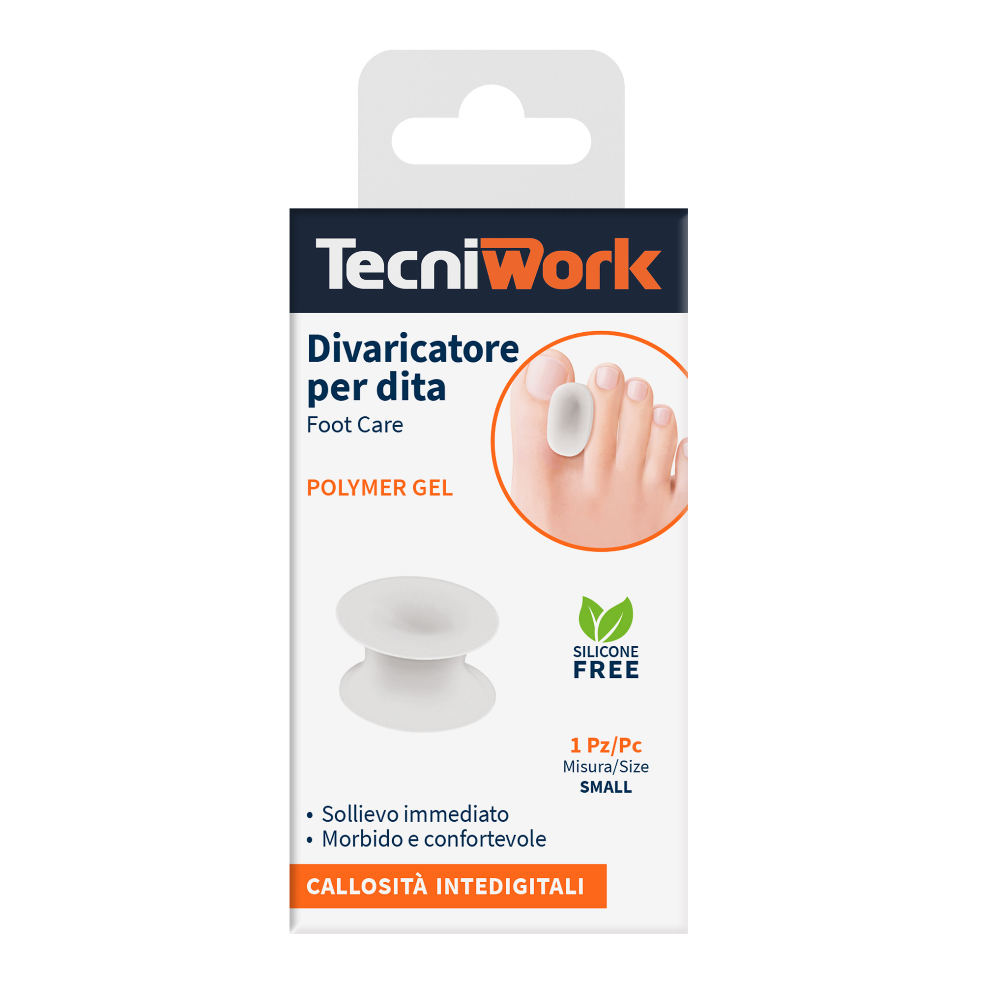 Tecniwork Polymer Gel toe spreader transparent 1 pc