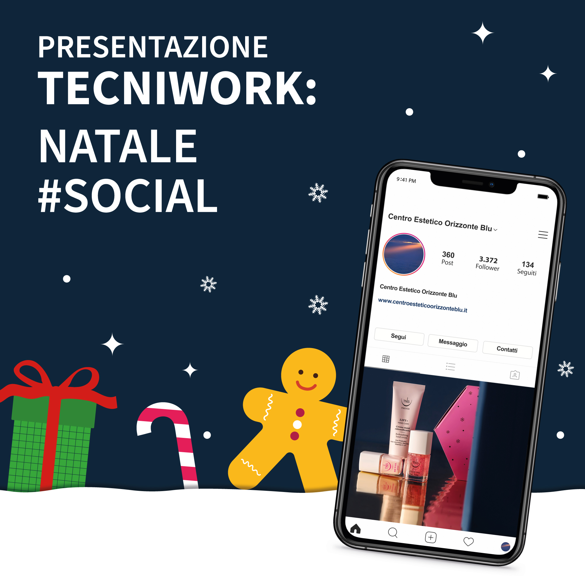 Presentazione on line Tecniwork: Natale Social