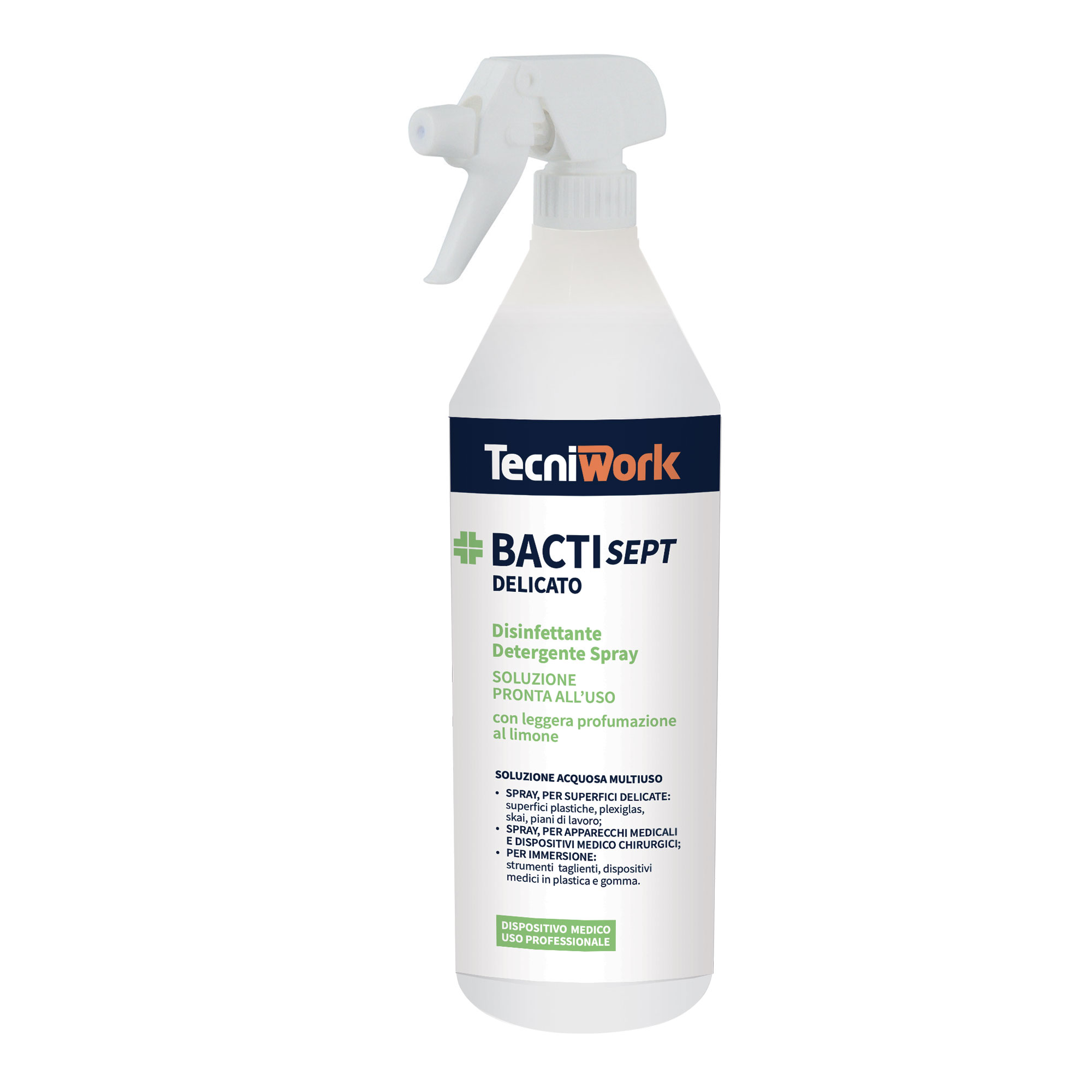 Disinfettante detergente pronto all'uso per superfici delicate Bactisept Delicato 1 l