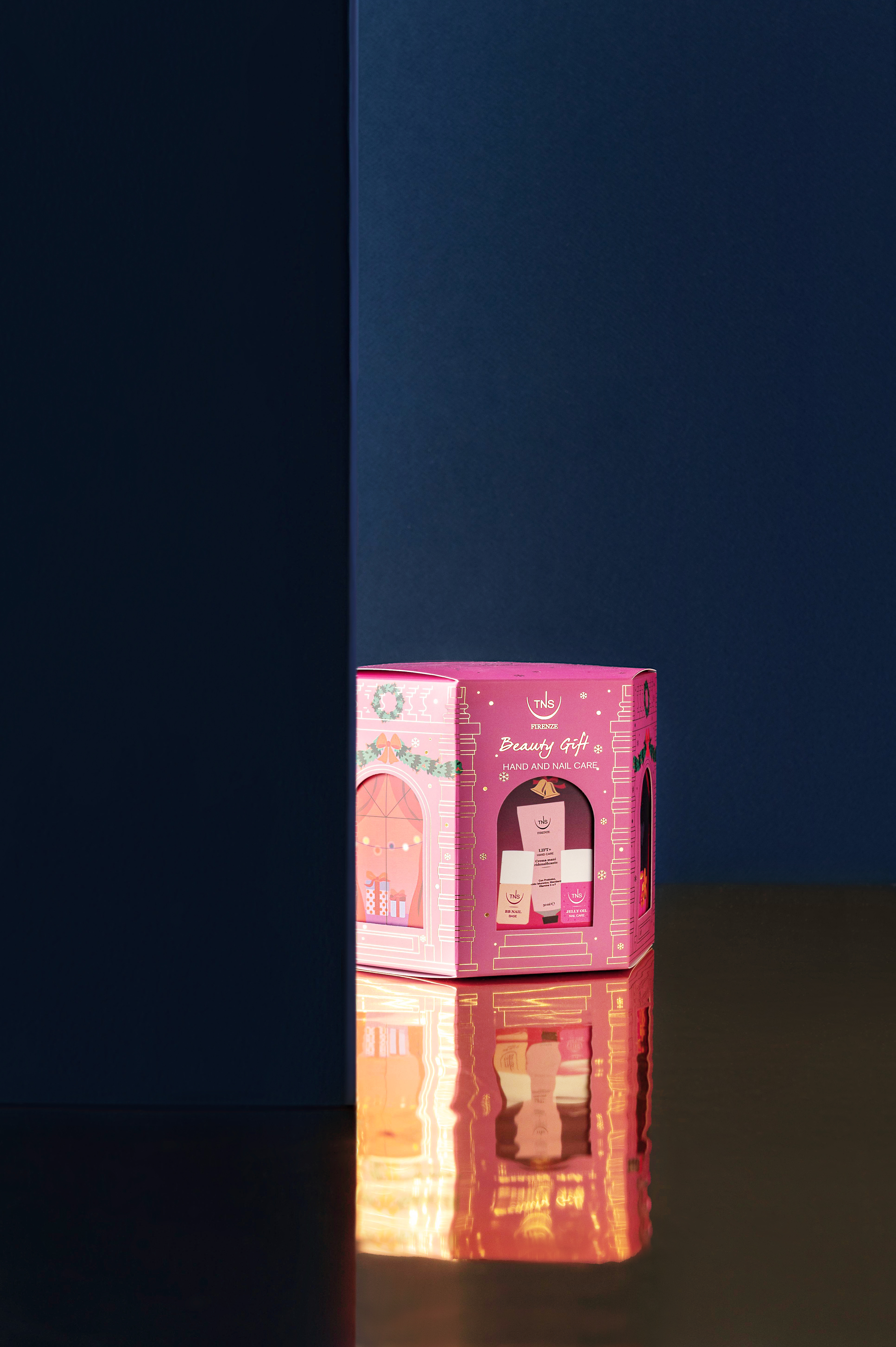 Cofanetto Christmas Beauty Gift Crema mani Lift+, Base unghie BB Nail e Olio in gel per unghie Jelly Oil TNS