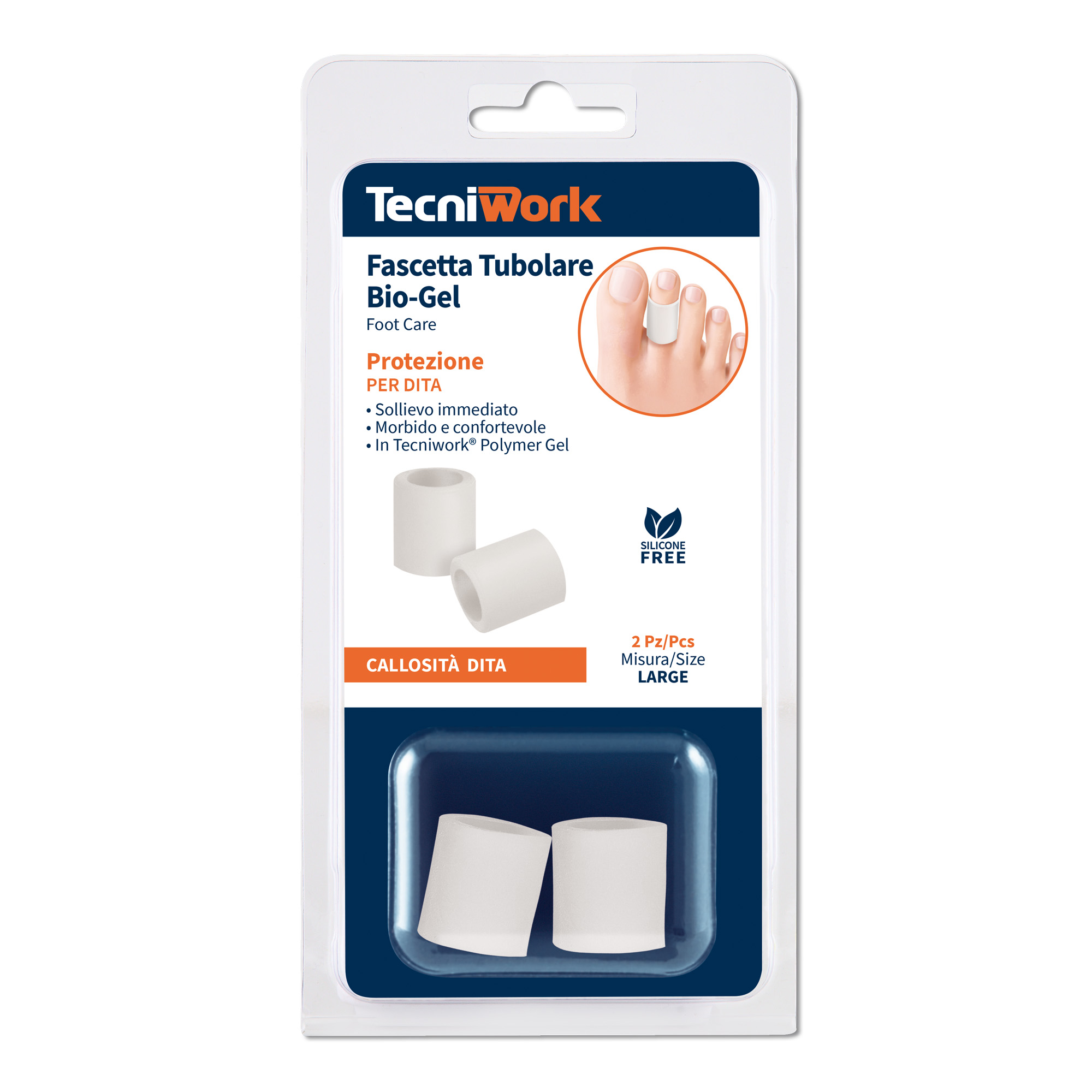 Tecniwork bande tubulaire en Tecniwork Polymer Gel Bio-Gel taille Large 2 pcs