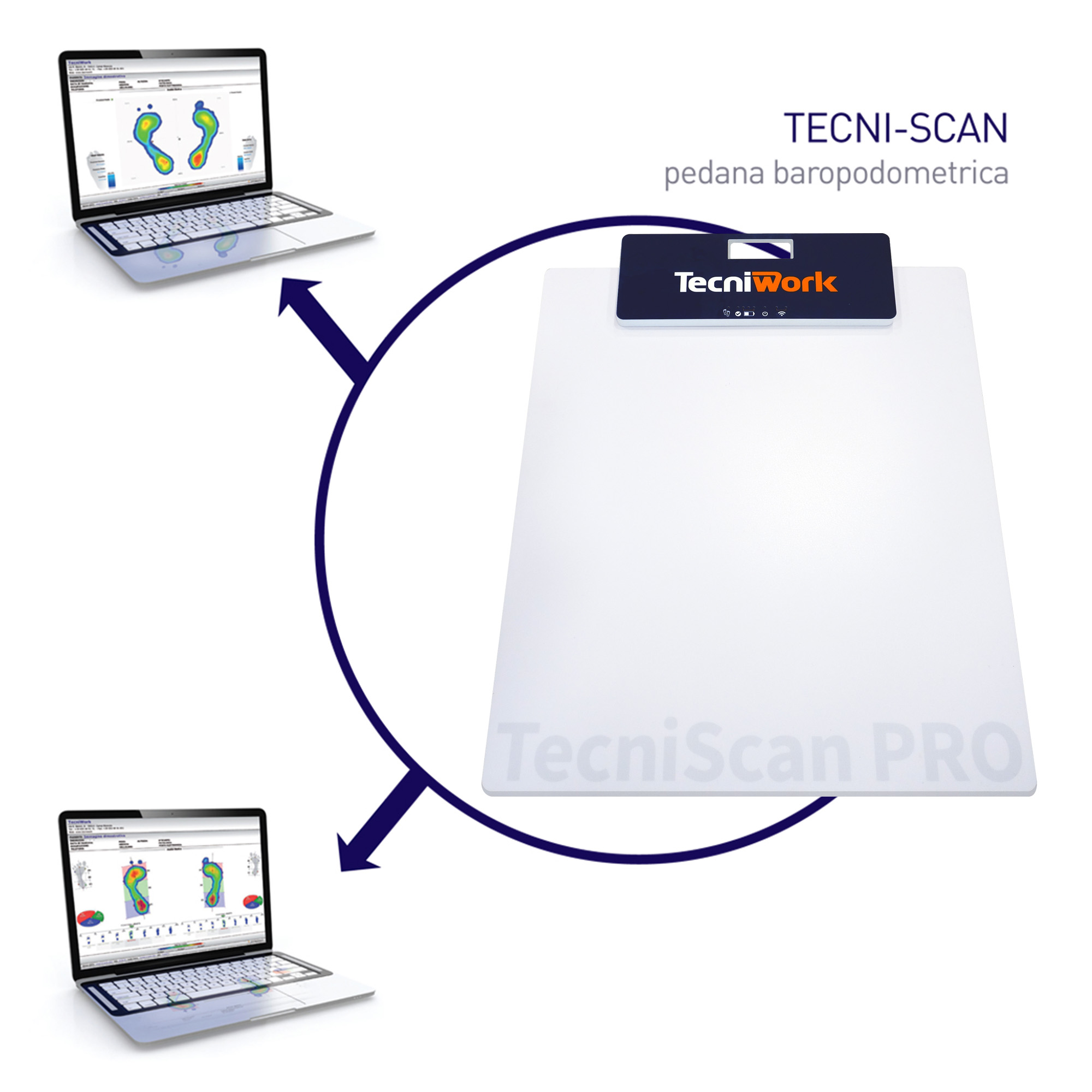 TecniScan Pro tragbare baropodometrische Fußdruckmessplatte