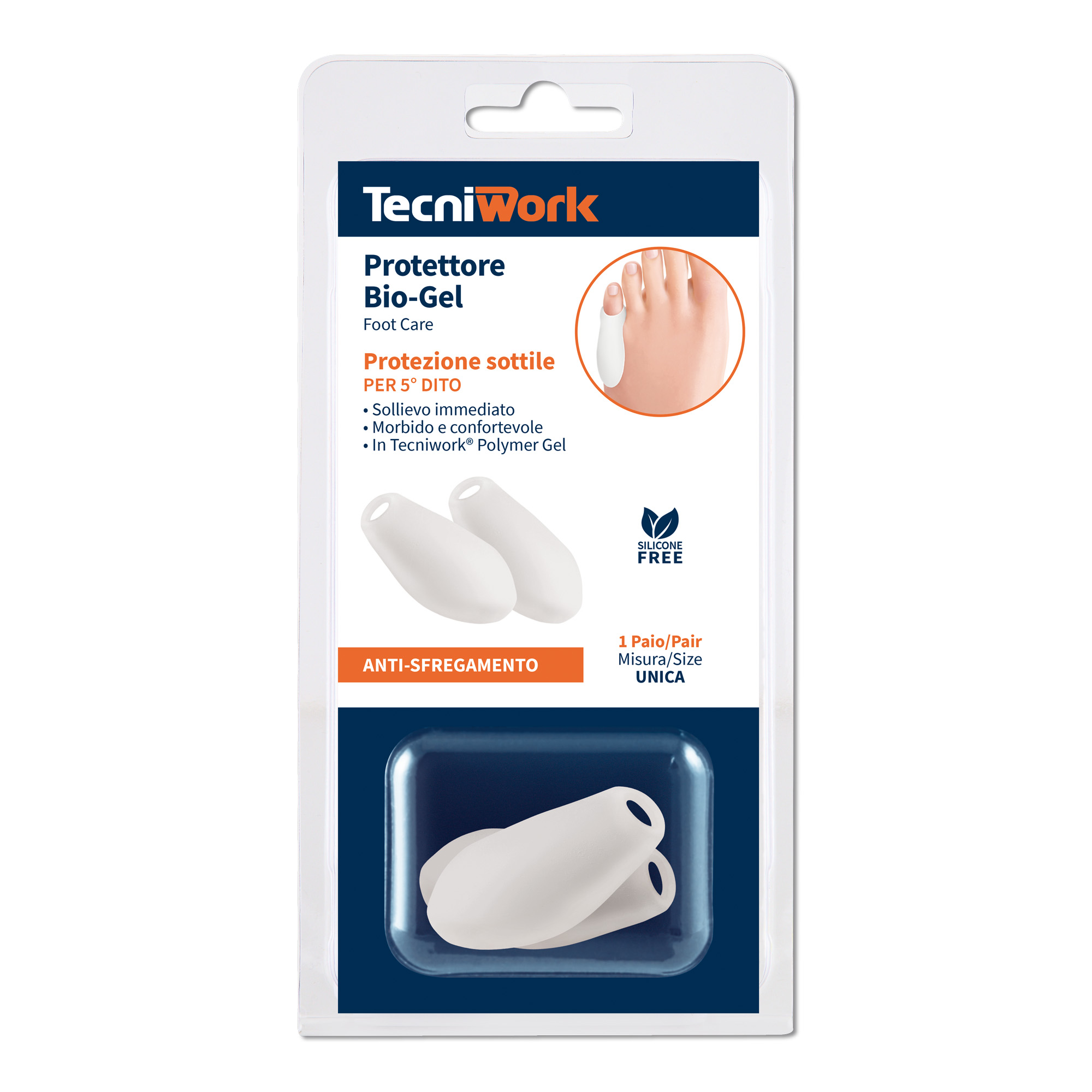 Petit orteil protection fine Bio-Gel en Tecniwork® Polymer Gel transparent