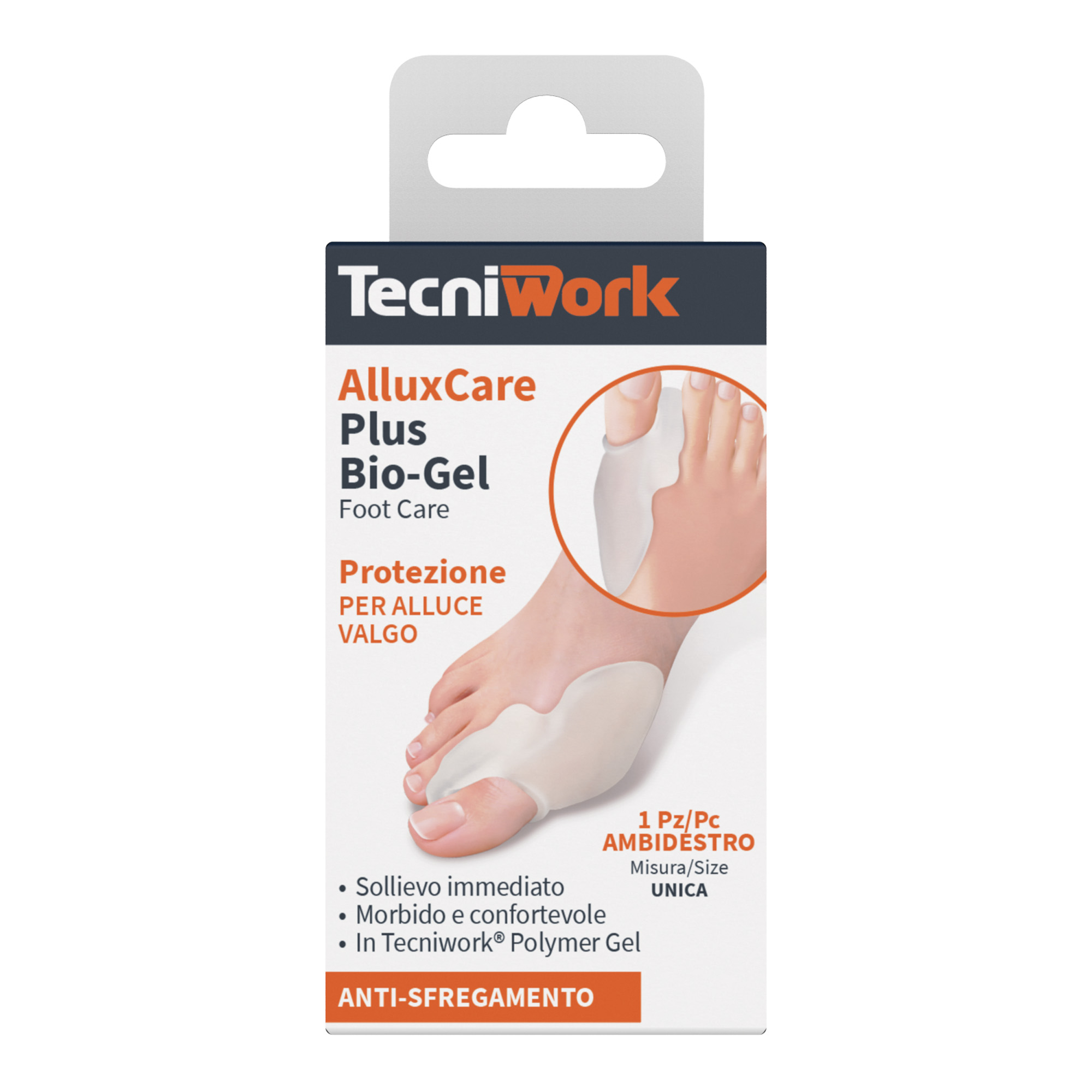 Ecarteur et protecteur Hallux Valgus Bio-gel Alluxcare Plus 1 pc