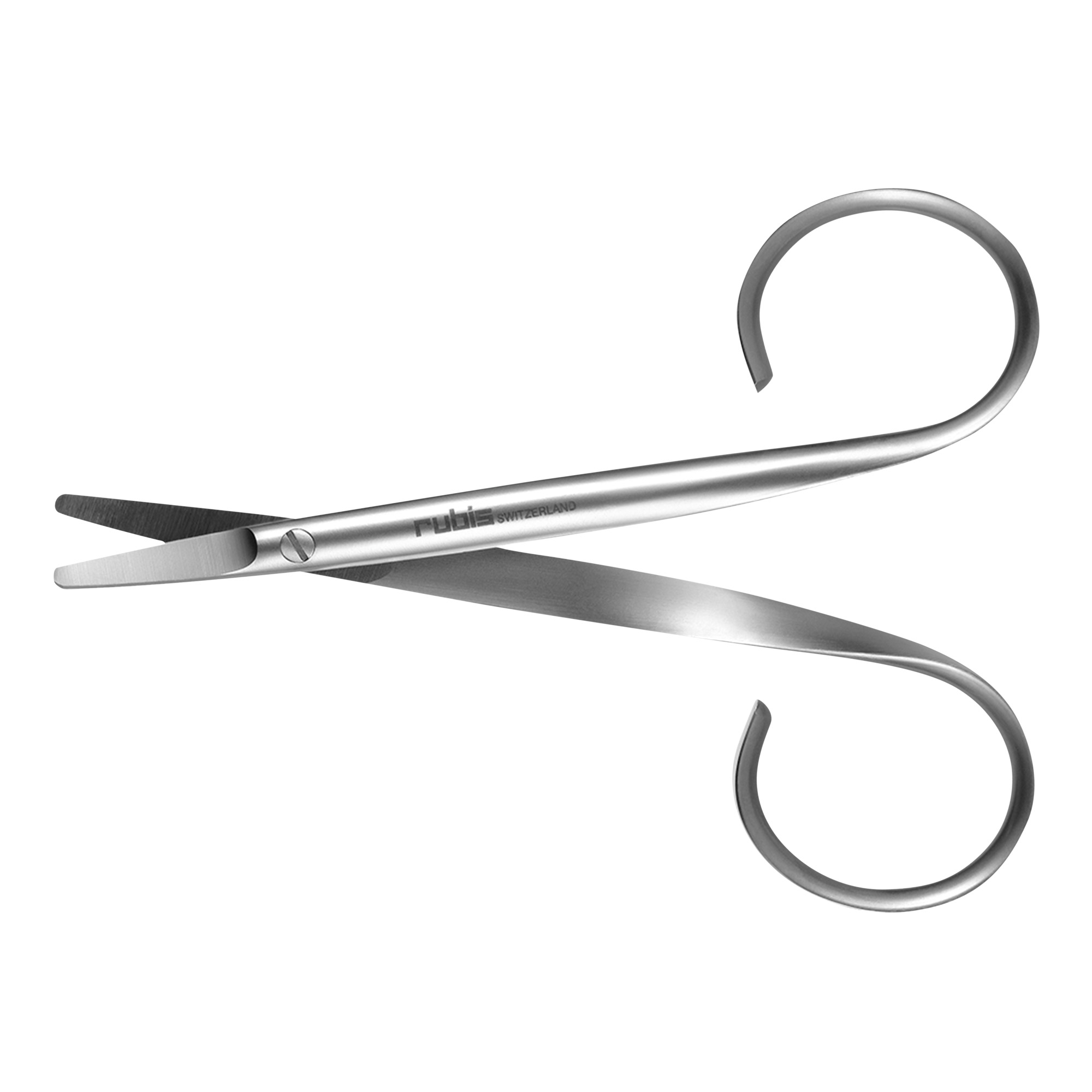 Ciseaux à ongles professionnels Rubis à bout rond Coupe droite 9 cm