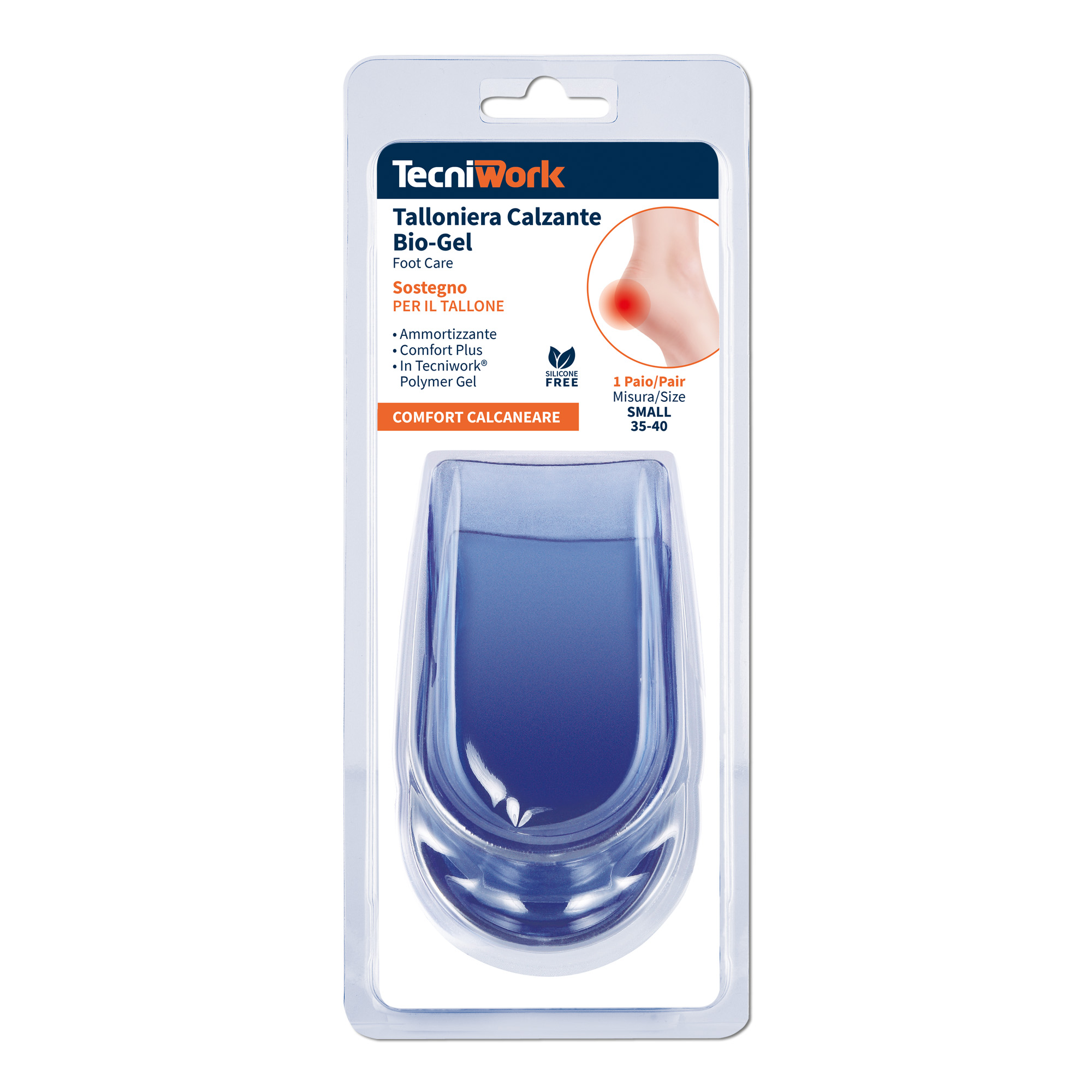 Talloniere calzanti in Bio-Gel Small 1 paio