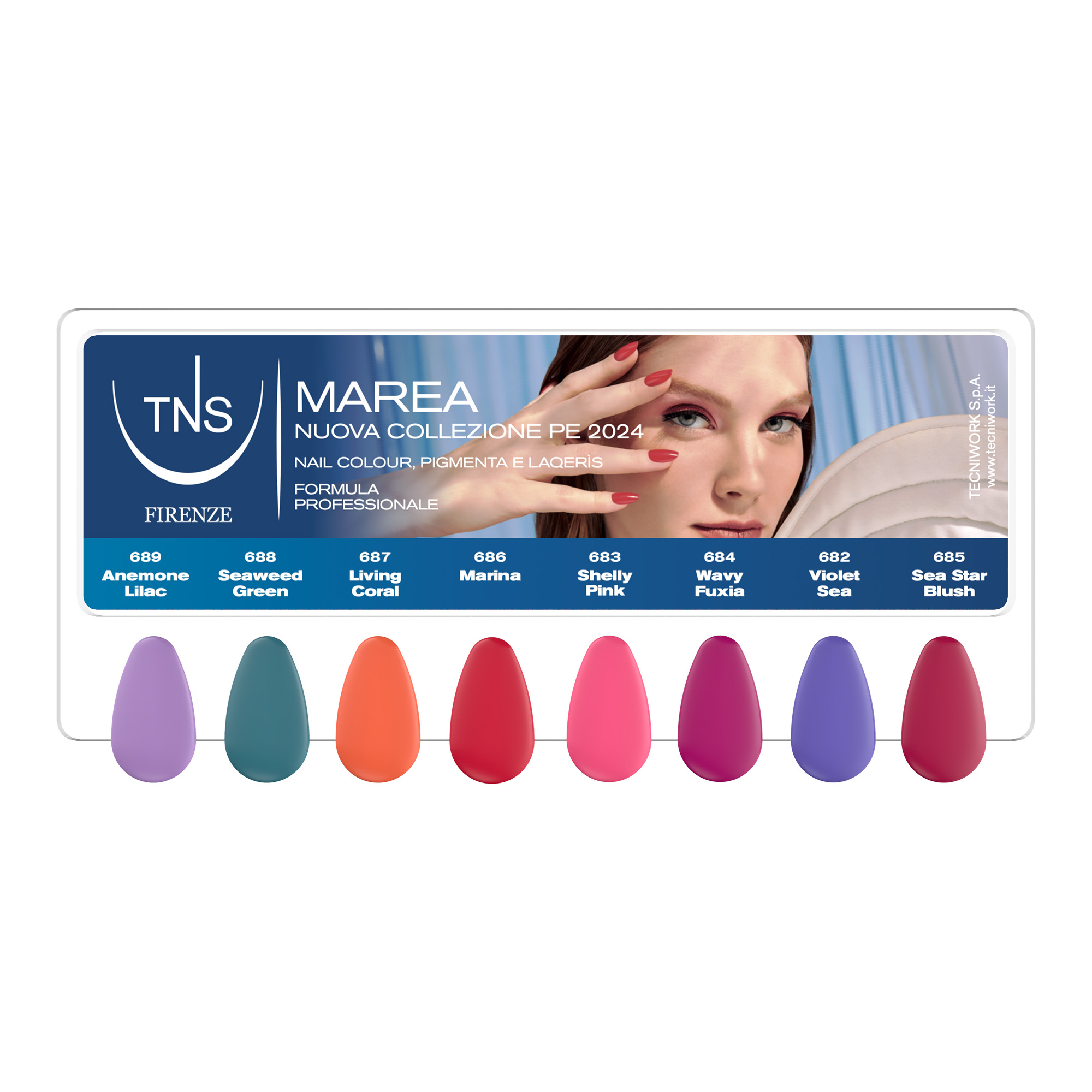 Marea Collection Spring/Summer 2024 Pigmenta and Nail Polishes TNS 16 pcs