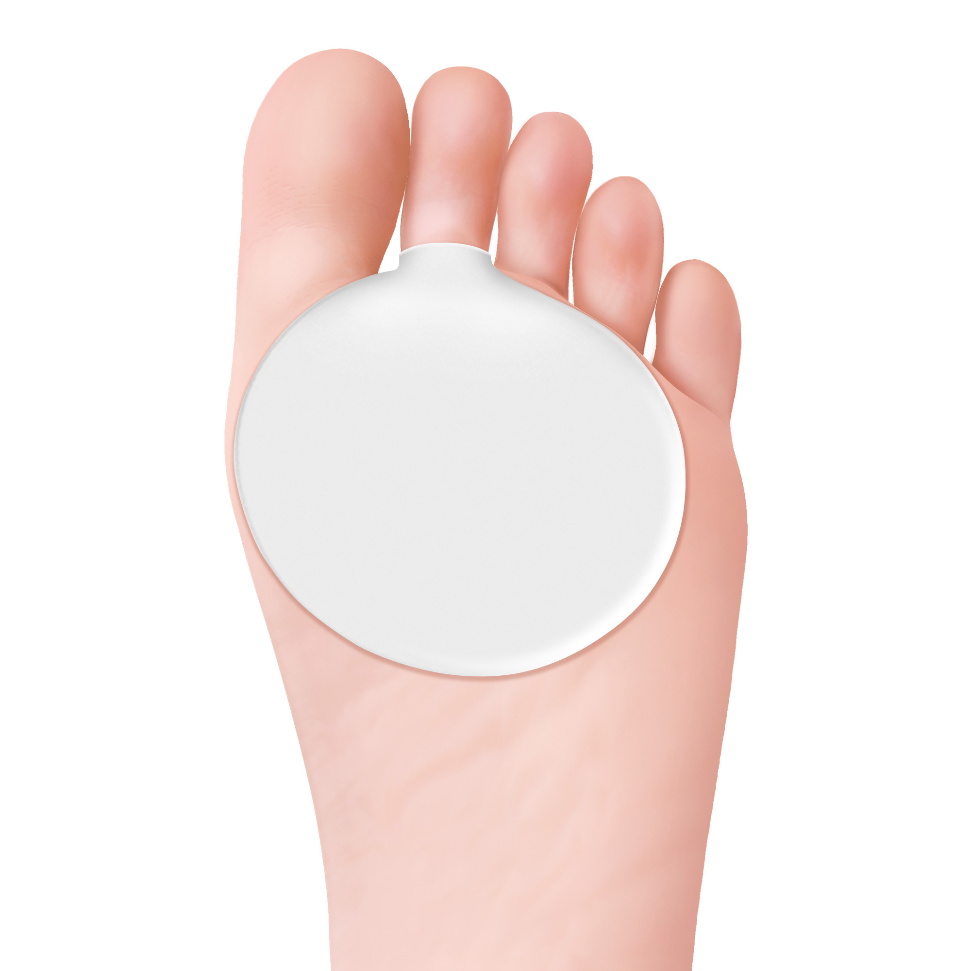 Foot metatarsal pad Bio-Gel in transparent Tecniwork® Polymer Gel