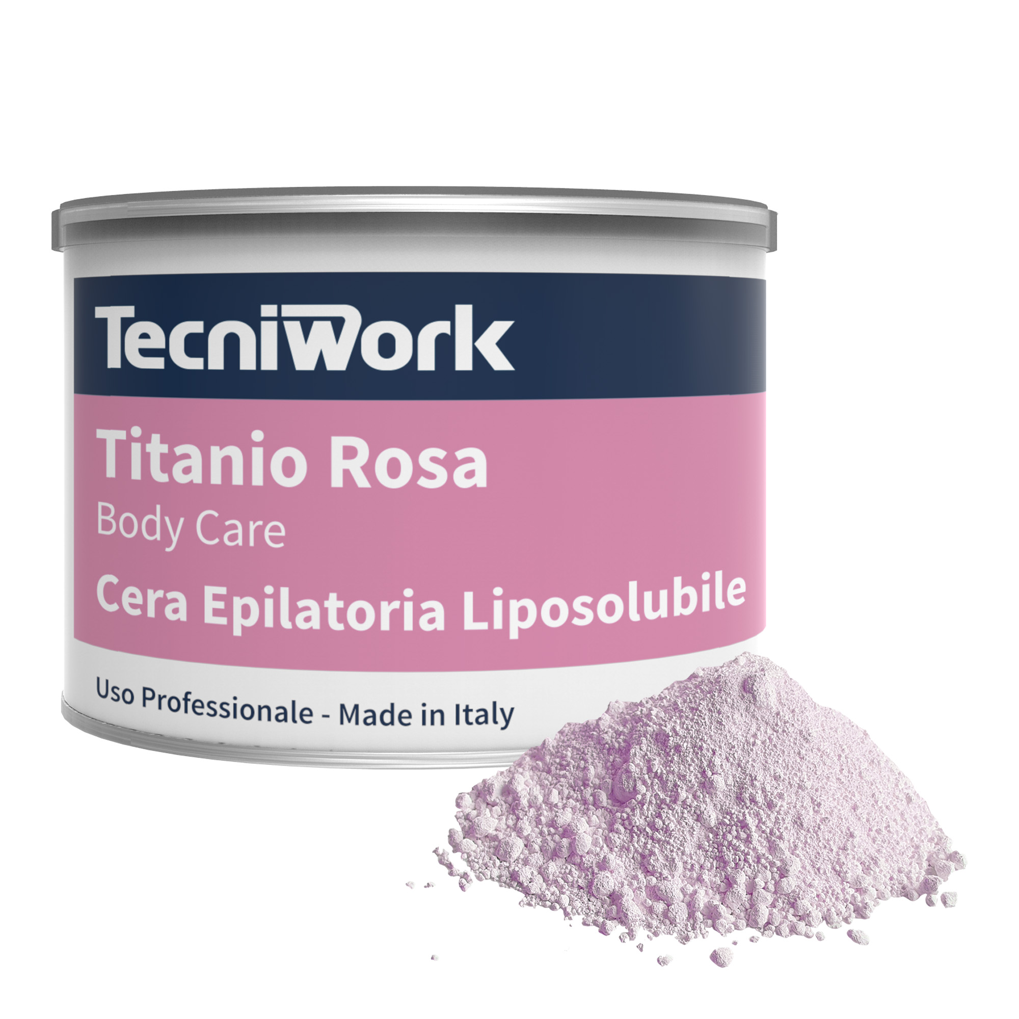 Titandioxid Epilierwachs Rosa 400 ml Dose 24 Stück.