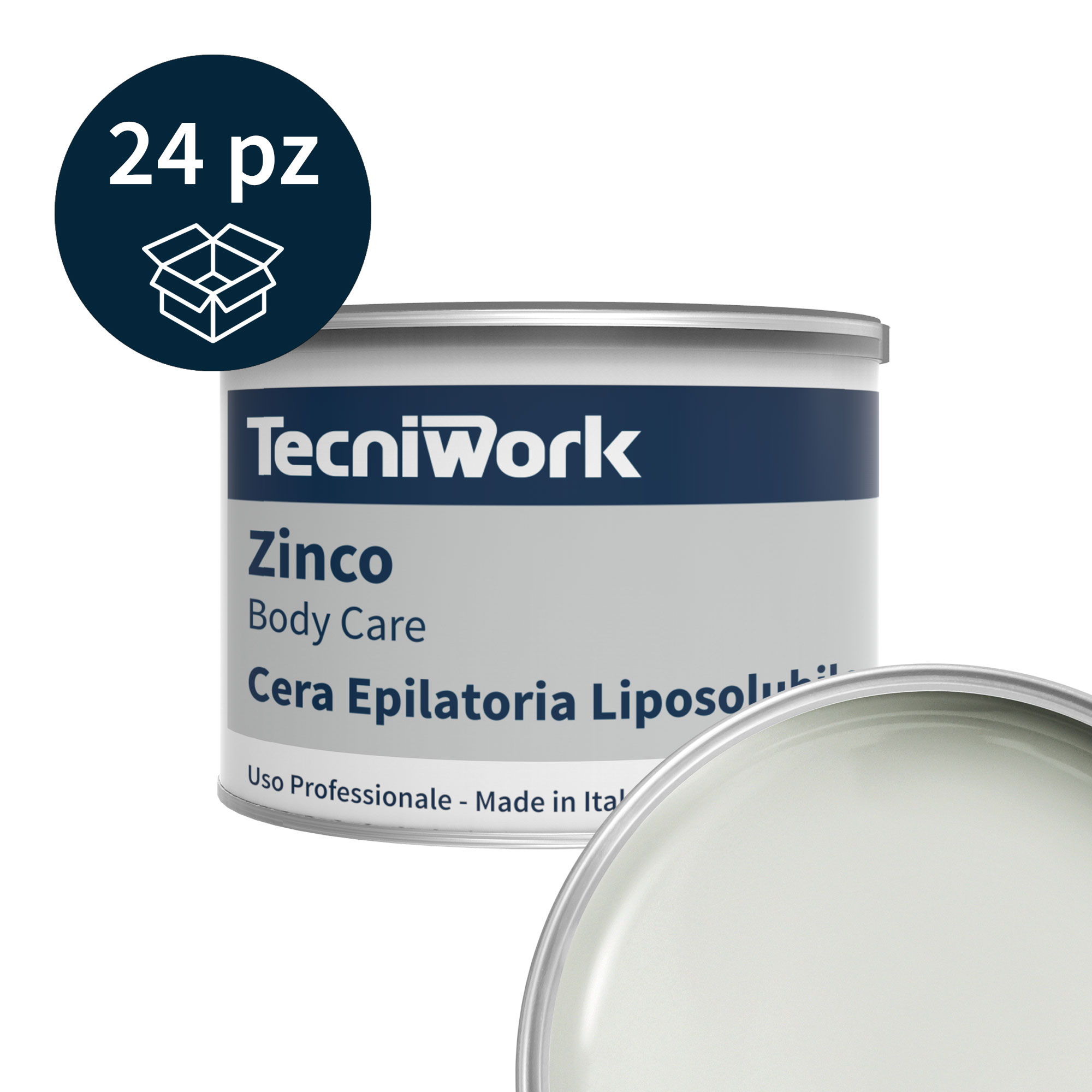 Cera epilatoria all'Ossido di Zinco barattolo 400 ml 24 pz