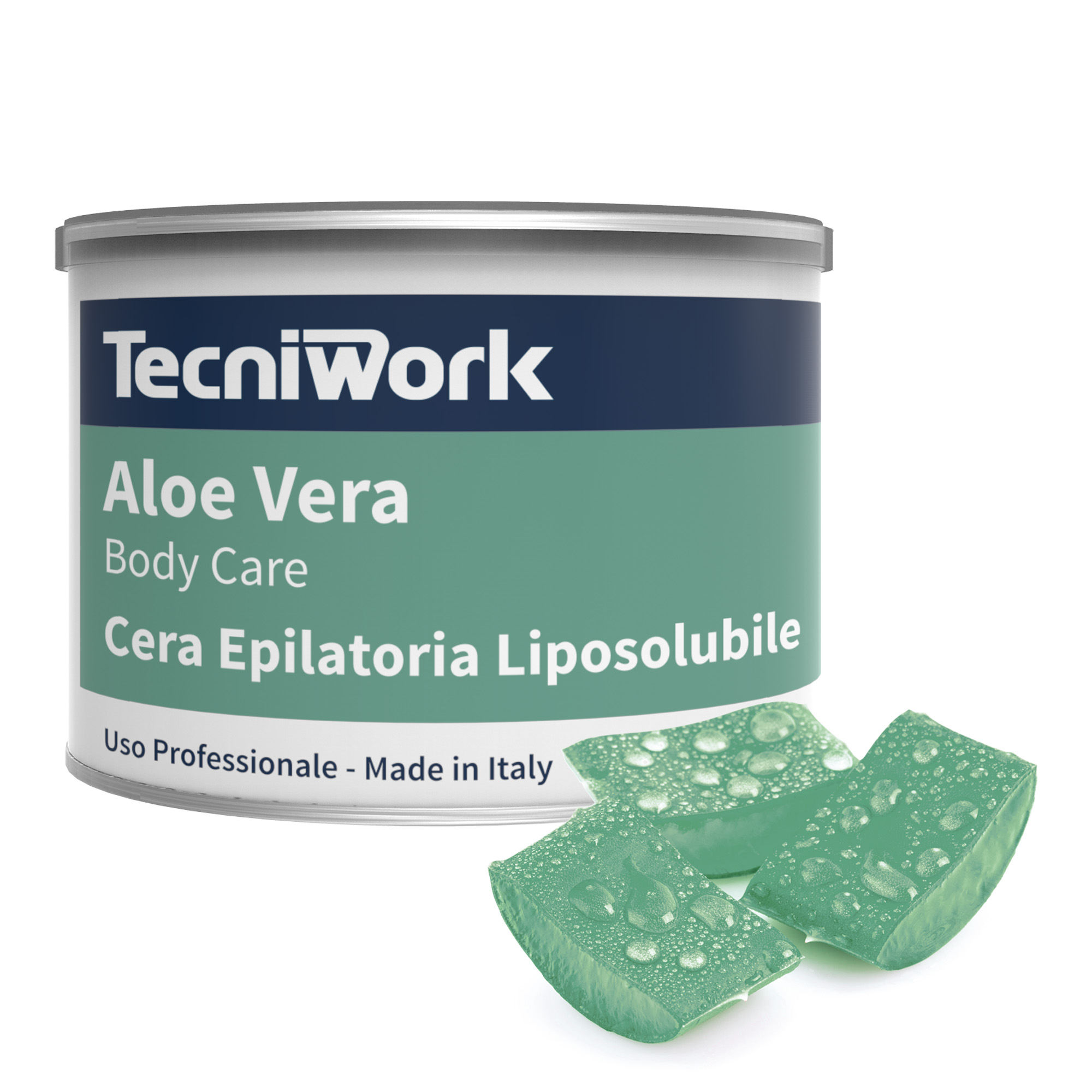 Cire épilatoire à l'Aloe Vera en pot de 400 ml 24 pcs