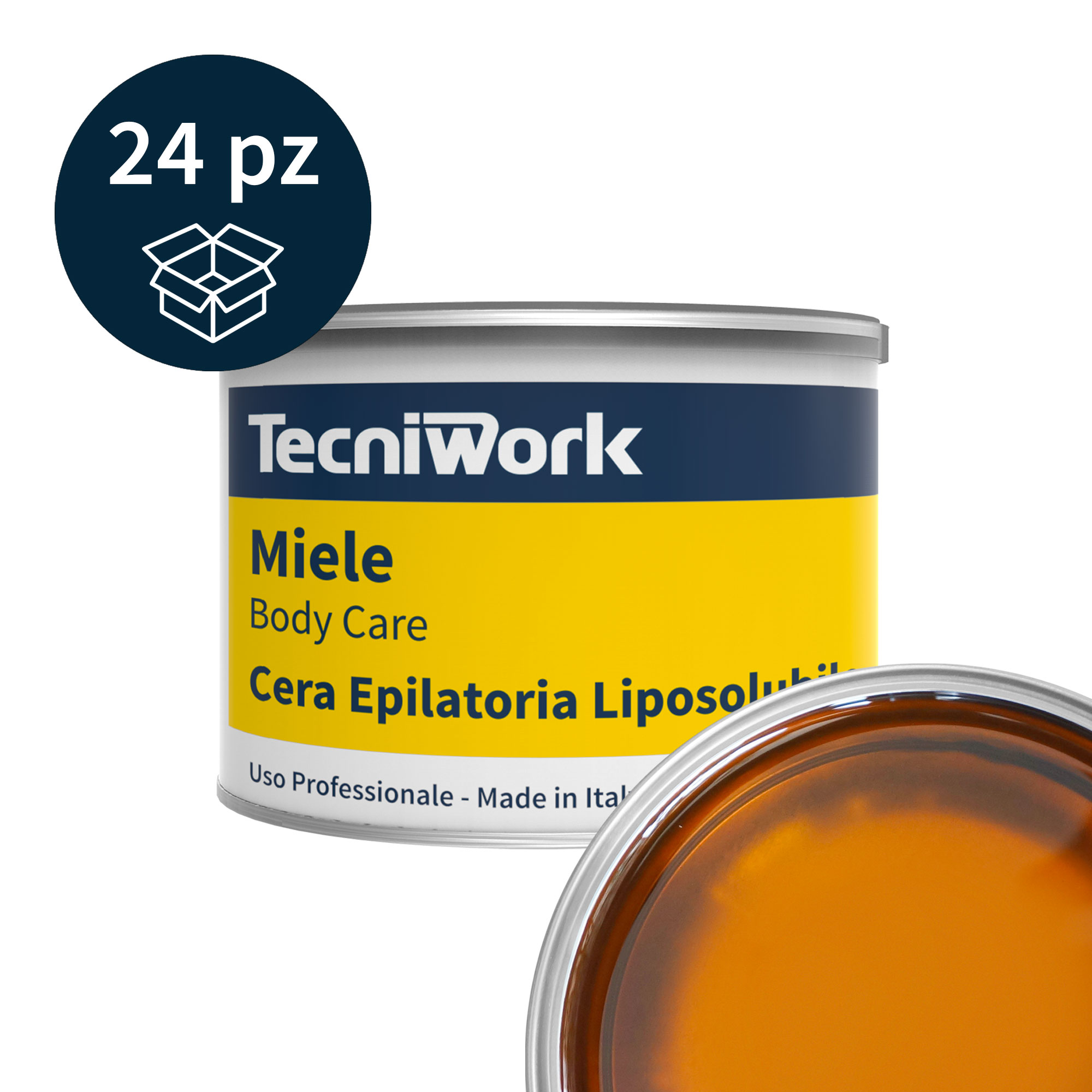 Cera epilatoria naturale al Miele in barattolo 400 ml 24 pz