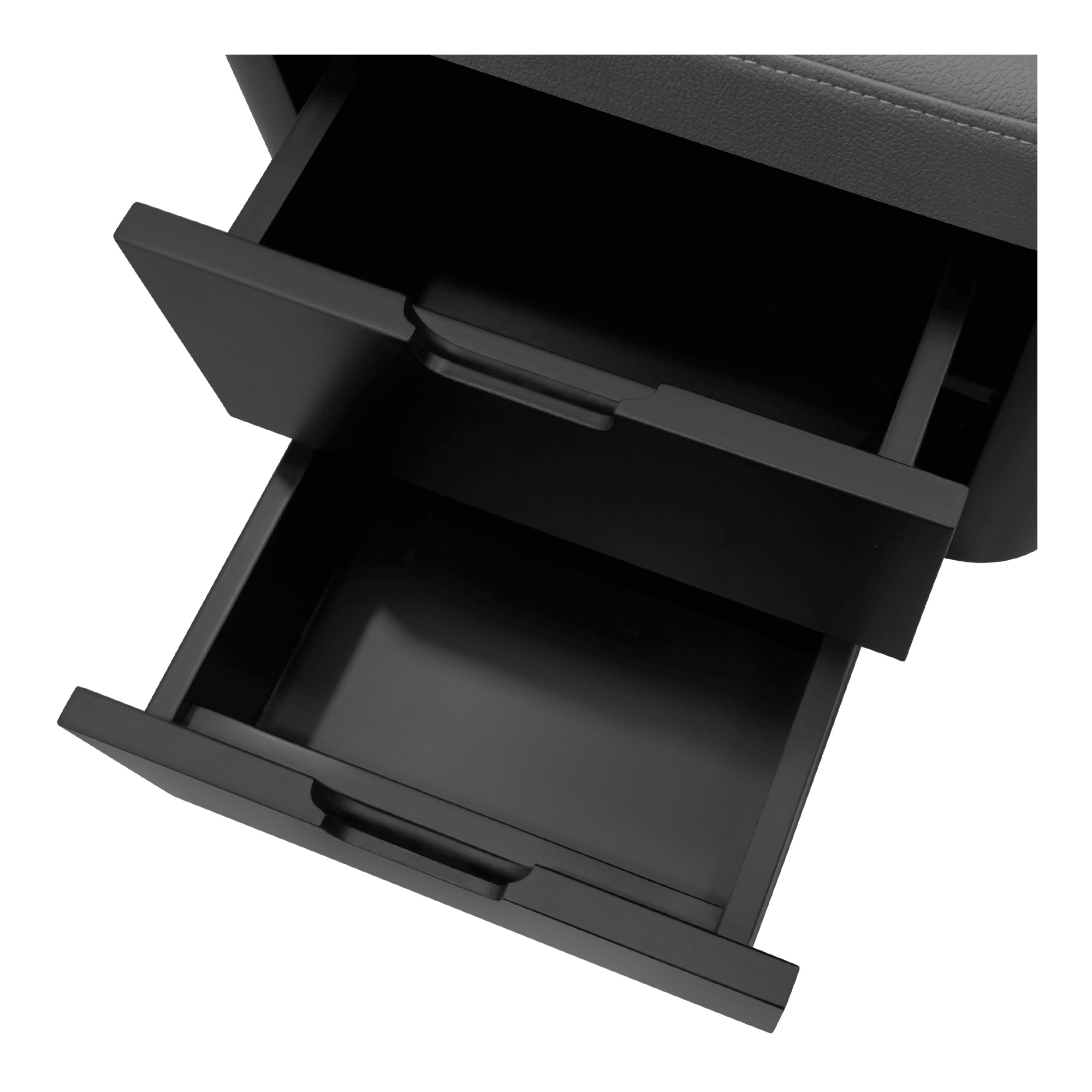 Maniküre und Pediküre Stuhl mit 2 Schubladen schwarz