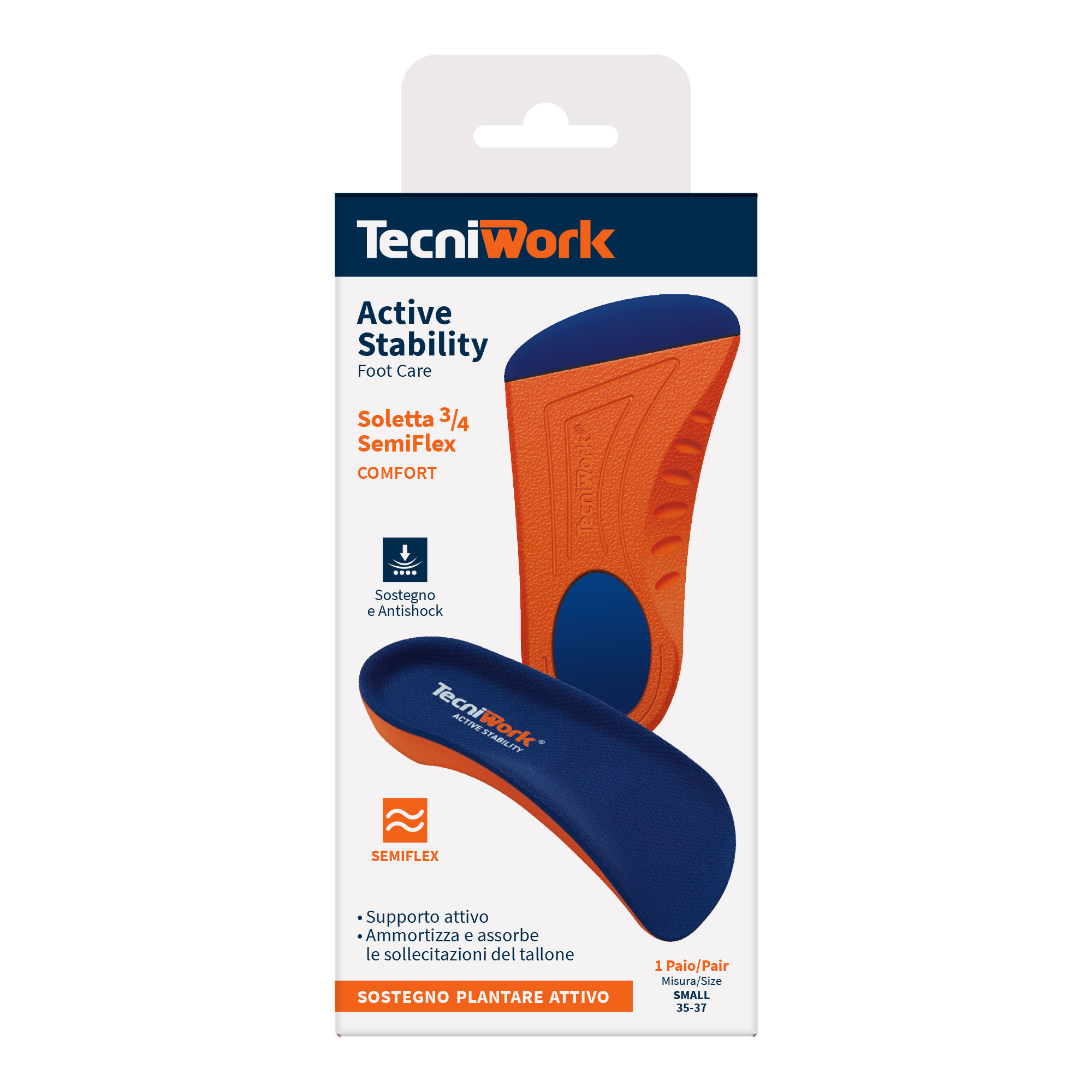 ¾ Semiflex insoles without insert