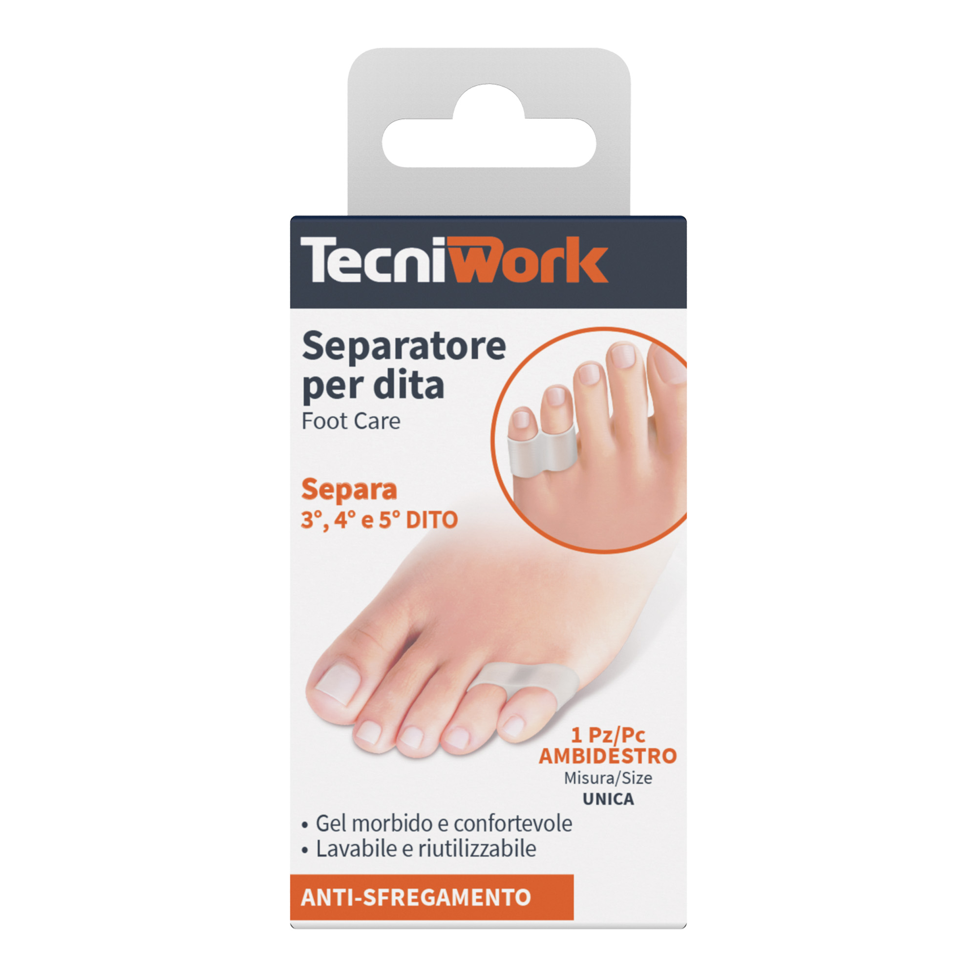 Gel separator for third, fourth, fifth toe 1 pc