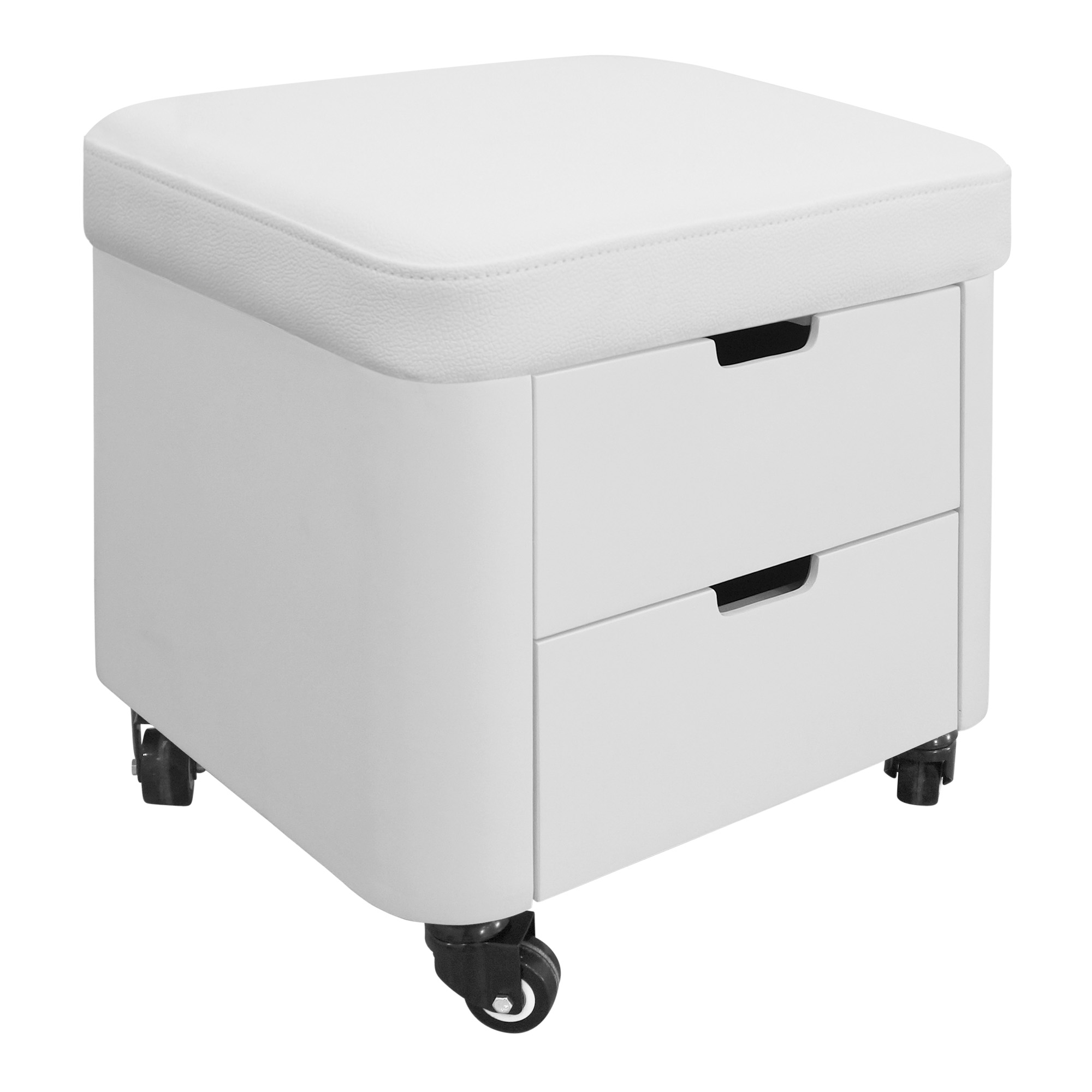 Tabouret polyvalent pour pédicure et manucure avec deux tiroirs Galaxy