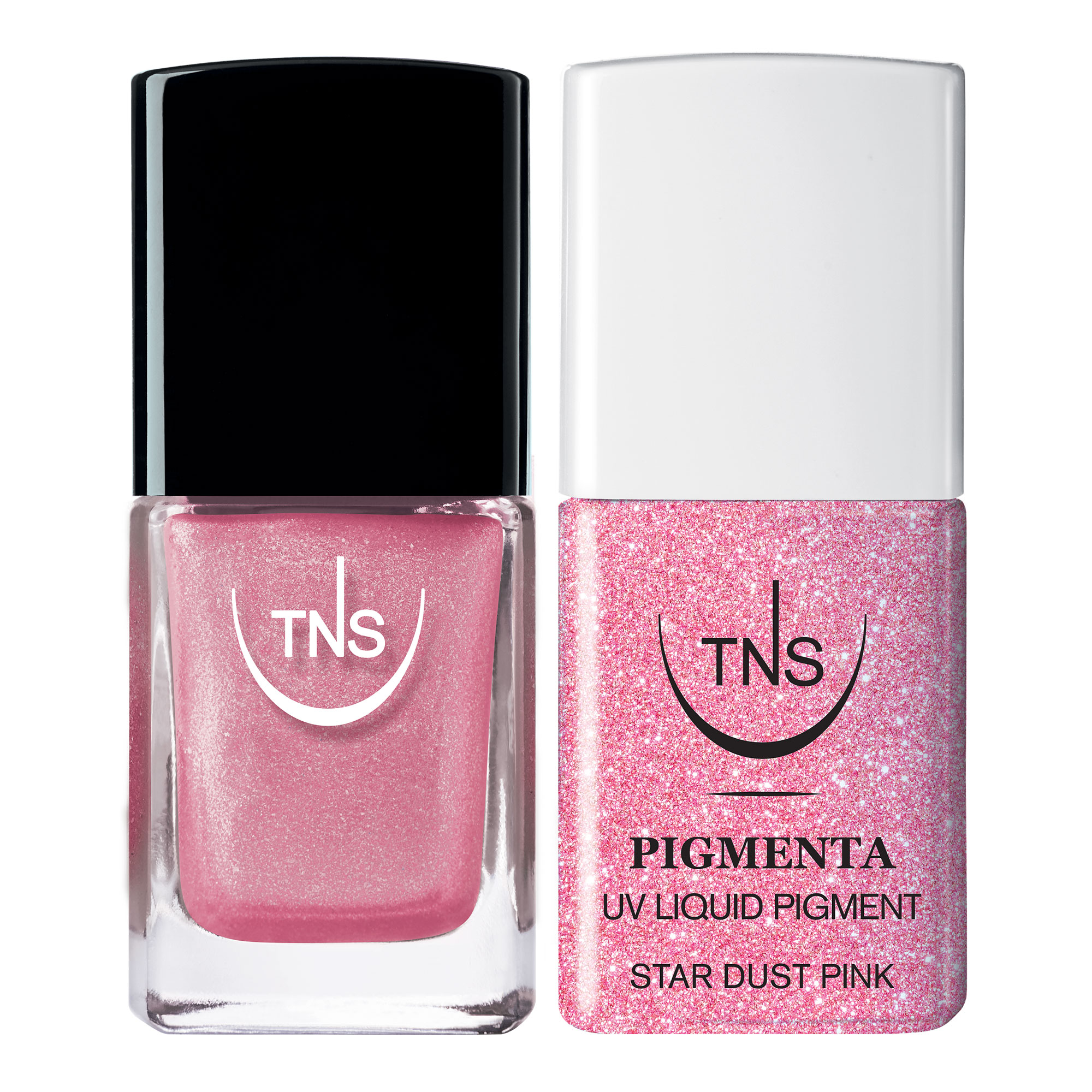 TNS Stardust Effect Kit Vernis à ongles pailletés et Pigmenta