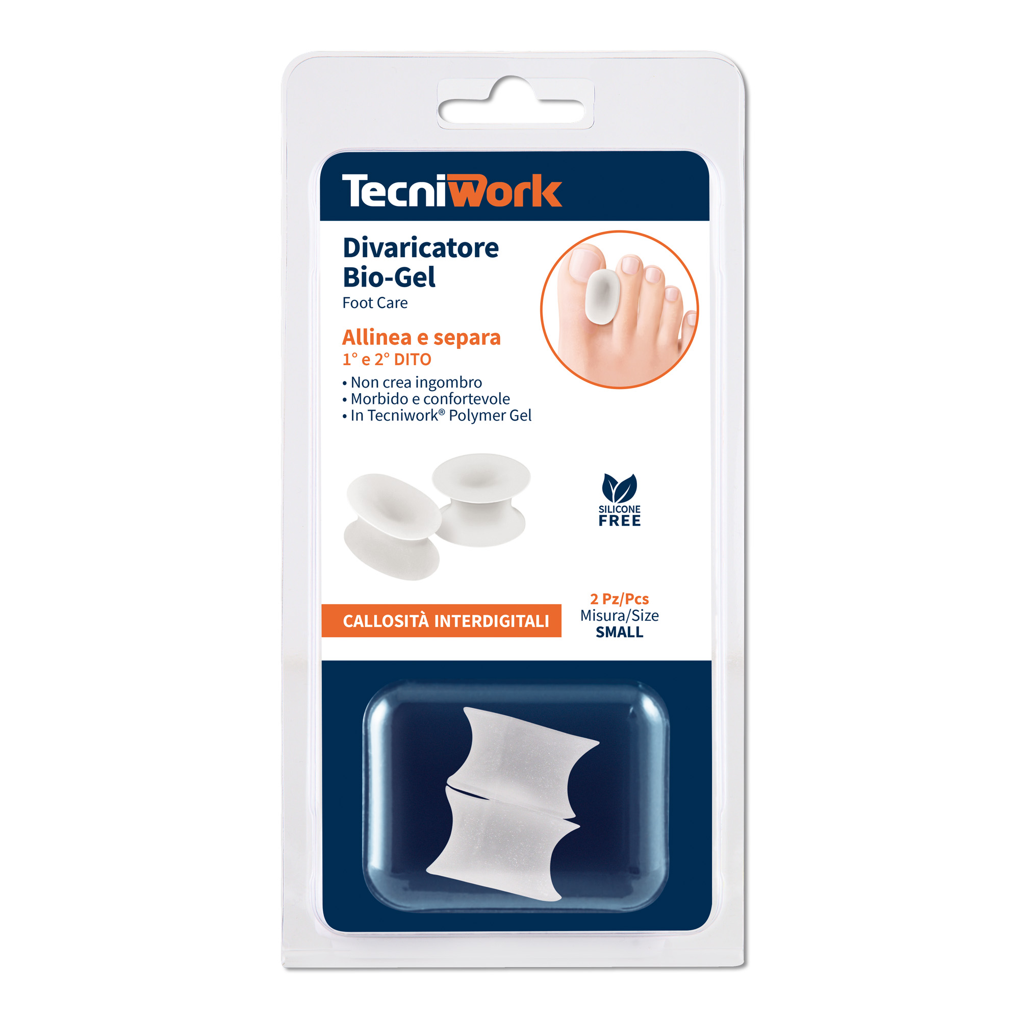 Ecarteur d'orteil Bio-Gel en Tecniwork®  Polymer Gel transparent