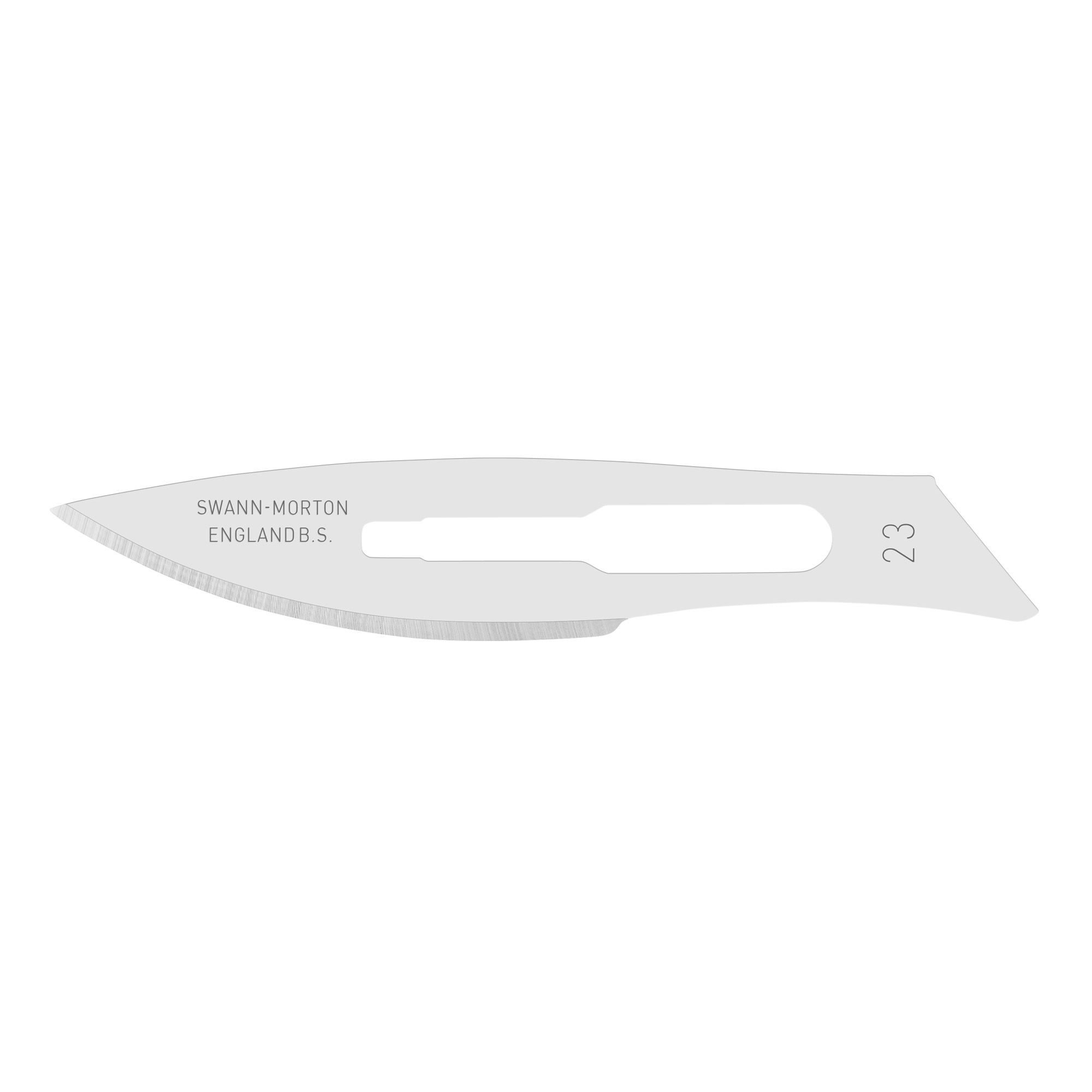 Sterile single-use professional scalpel blades Swann-Morton size 23 100 pieces