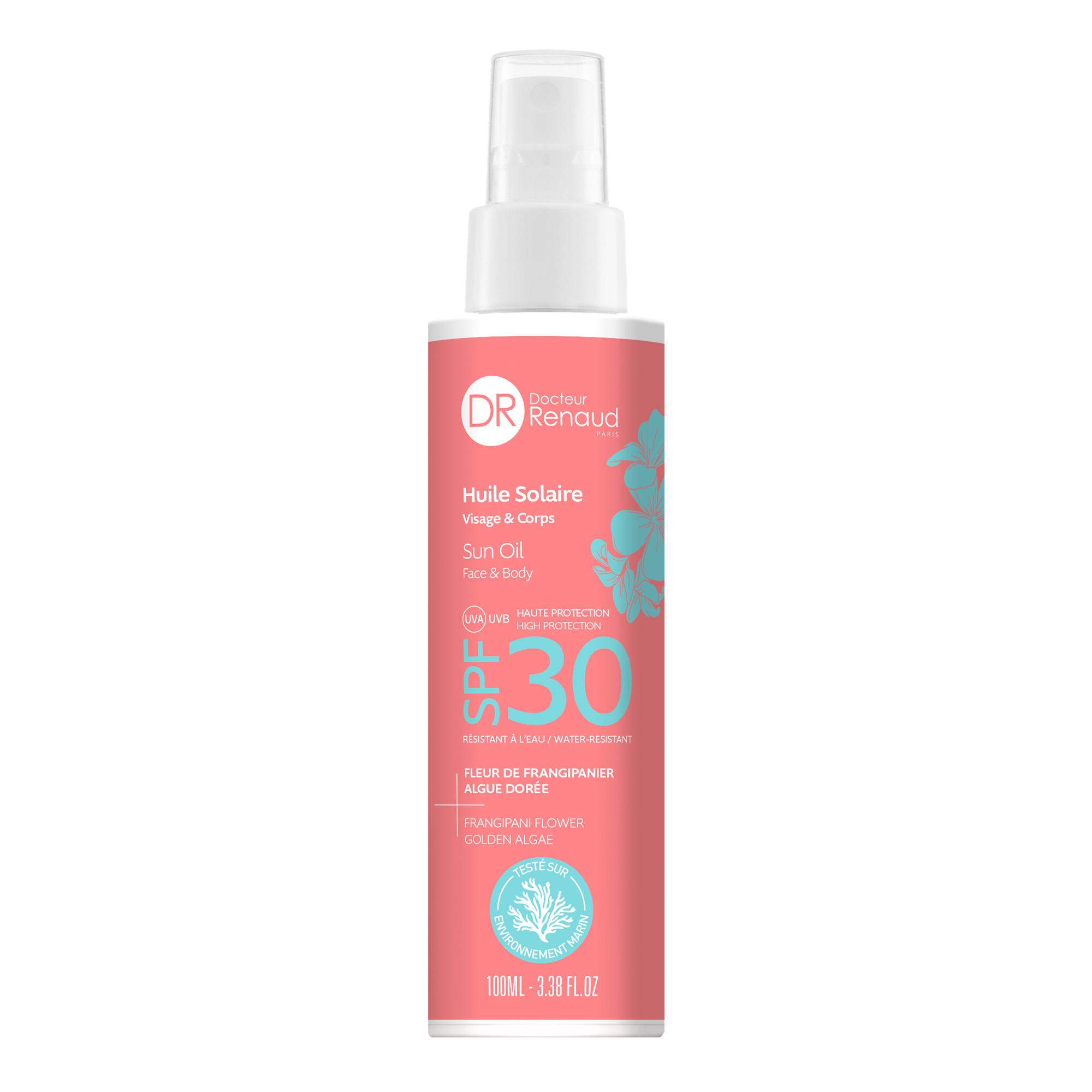 Sonnenöl für Gesicht und Körper LPF30 mit Frangipani-Blüten 100 ml