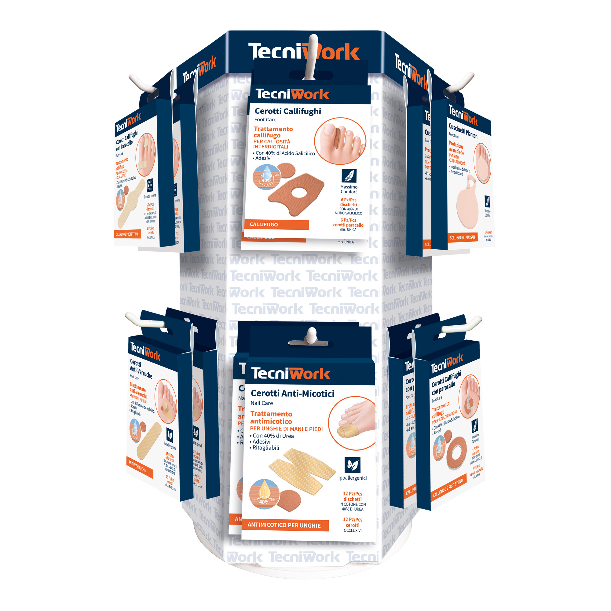 Protections pieds, coussinets et pansements Display 48 packs