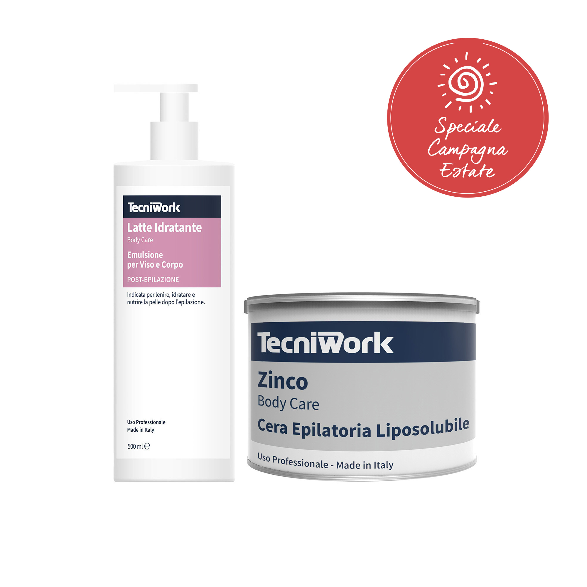 Promozione cera epilatoria all Ossido di Zinco Tecniwork in barattolo 25 pz