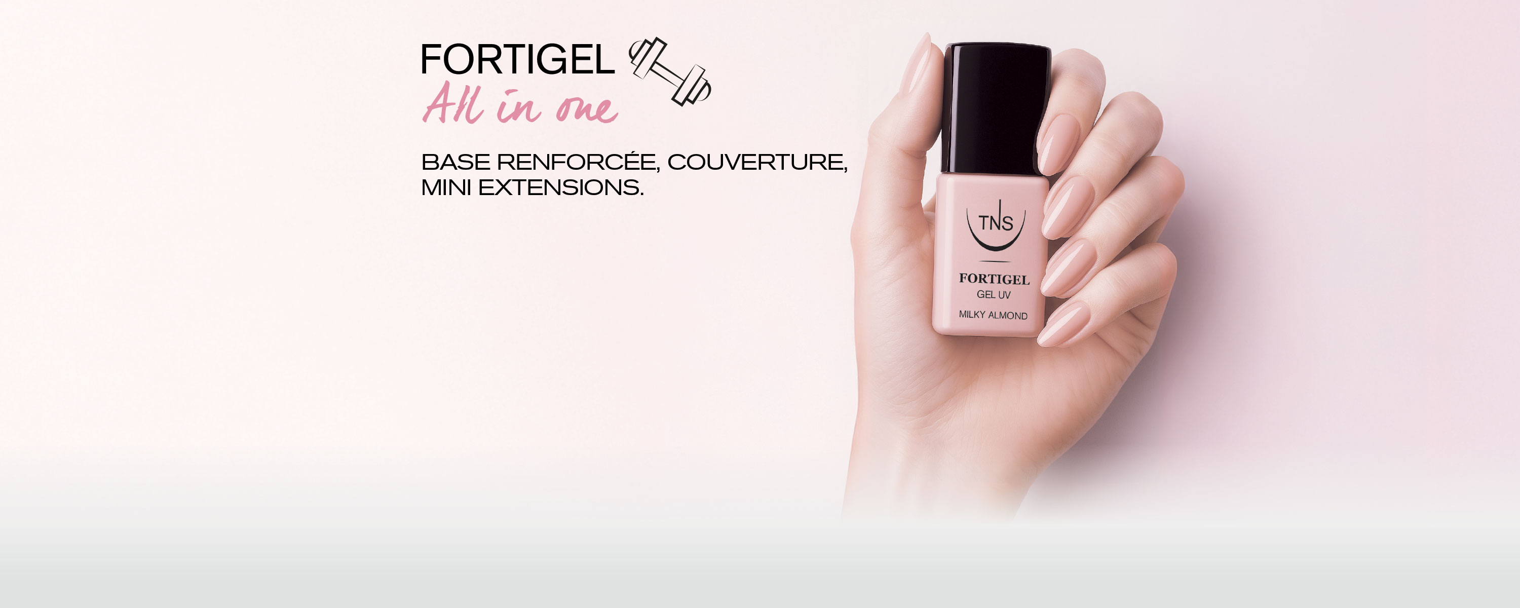 FORTIGEL All in One TNS strengthening base for nail overlays and short extensions