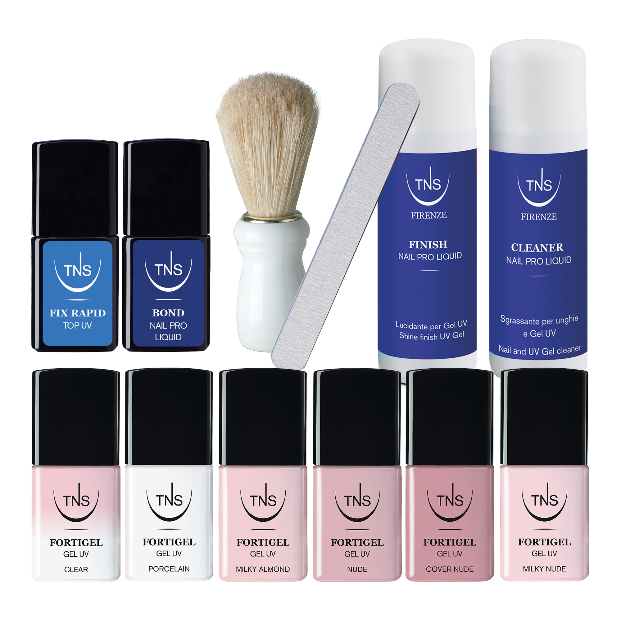 Promotion UV Gel All in One Fortigel TNS Komplettset 15 Stück.