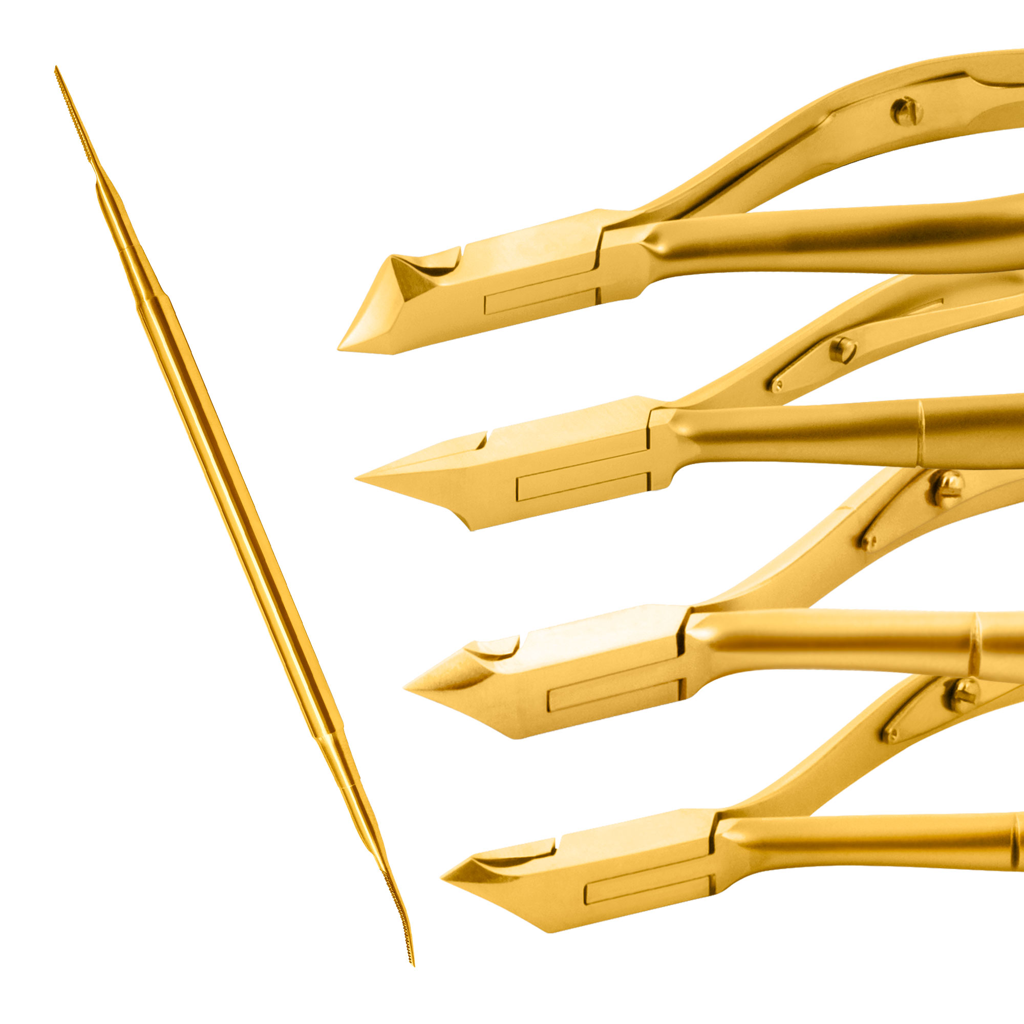Kit d'outils de manucure et de pédicure professionnels ligne Gold