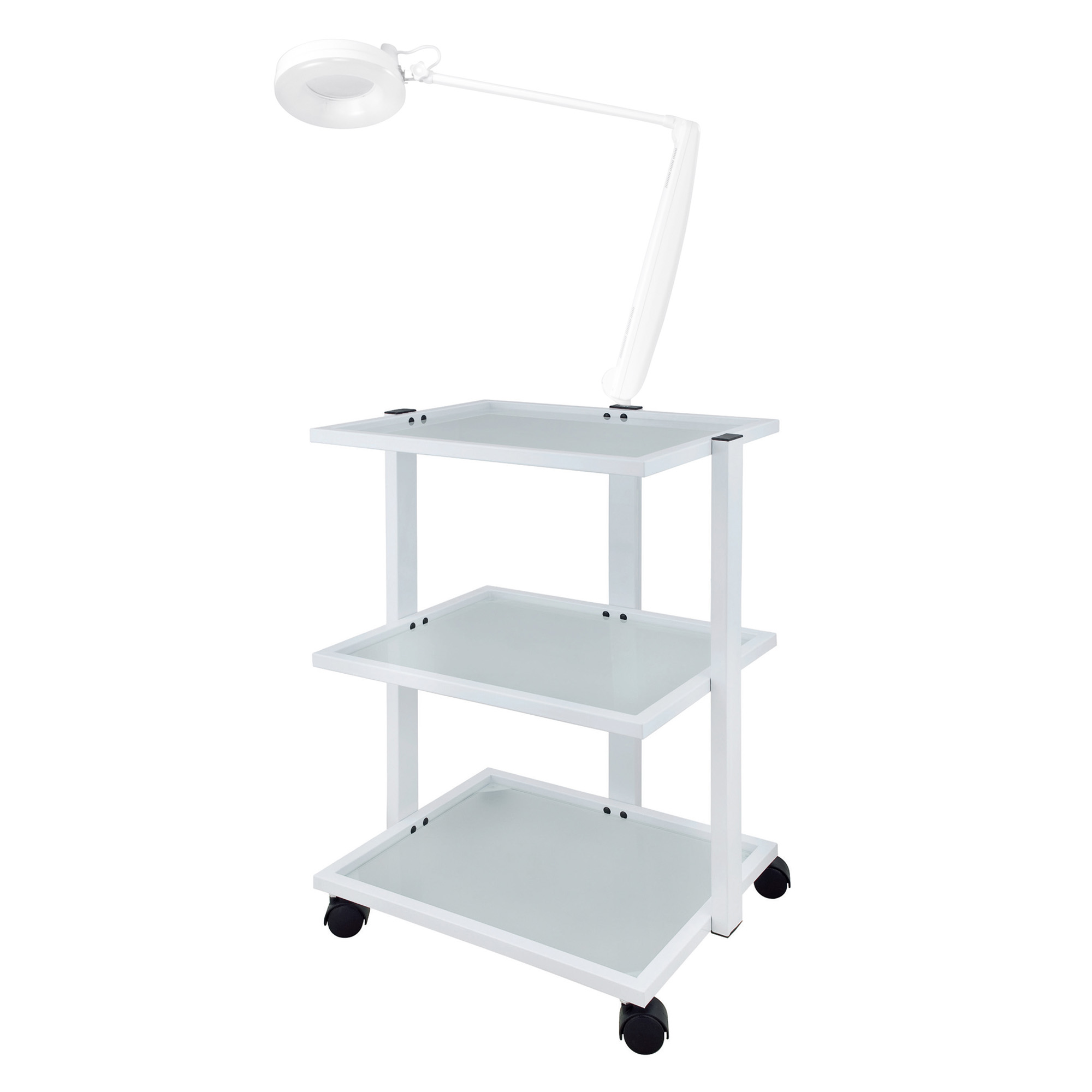 Professional furniture trolley for beauty salon 3 shelves