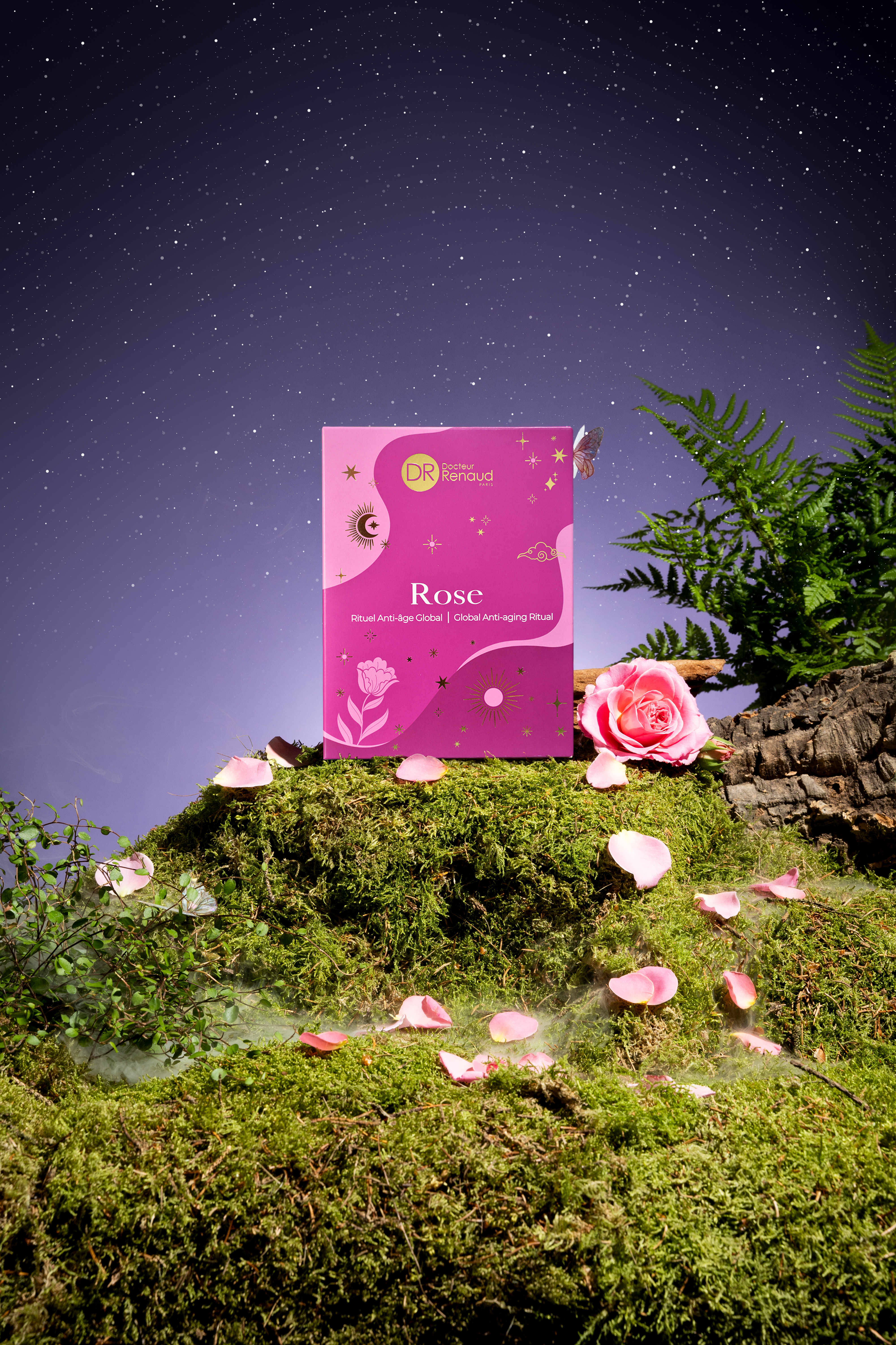 Coffret cadeau Crème et Sérum Anti-âge à la Rose et Crème pour les mains