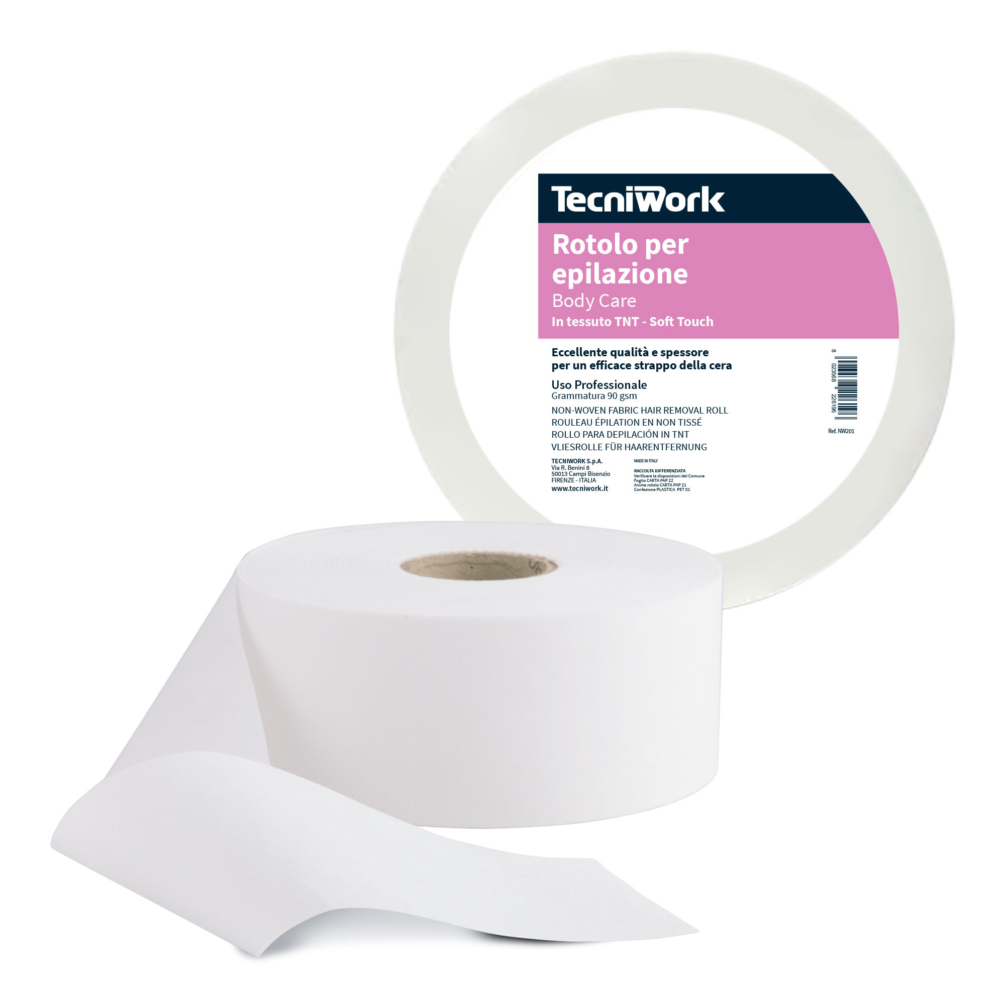 Invito alla prova Rotolo strisce TNT per epilazione professionale Tecniwork 3 pz
