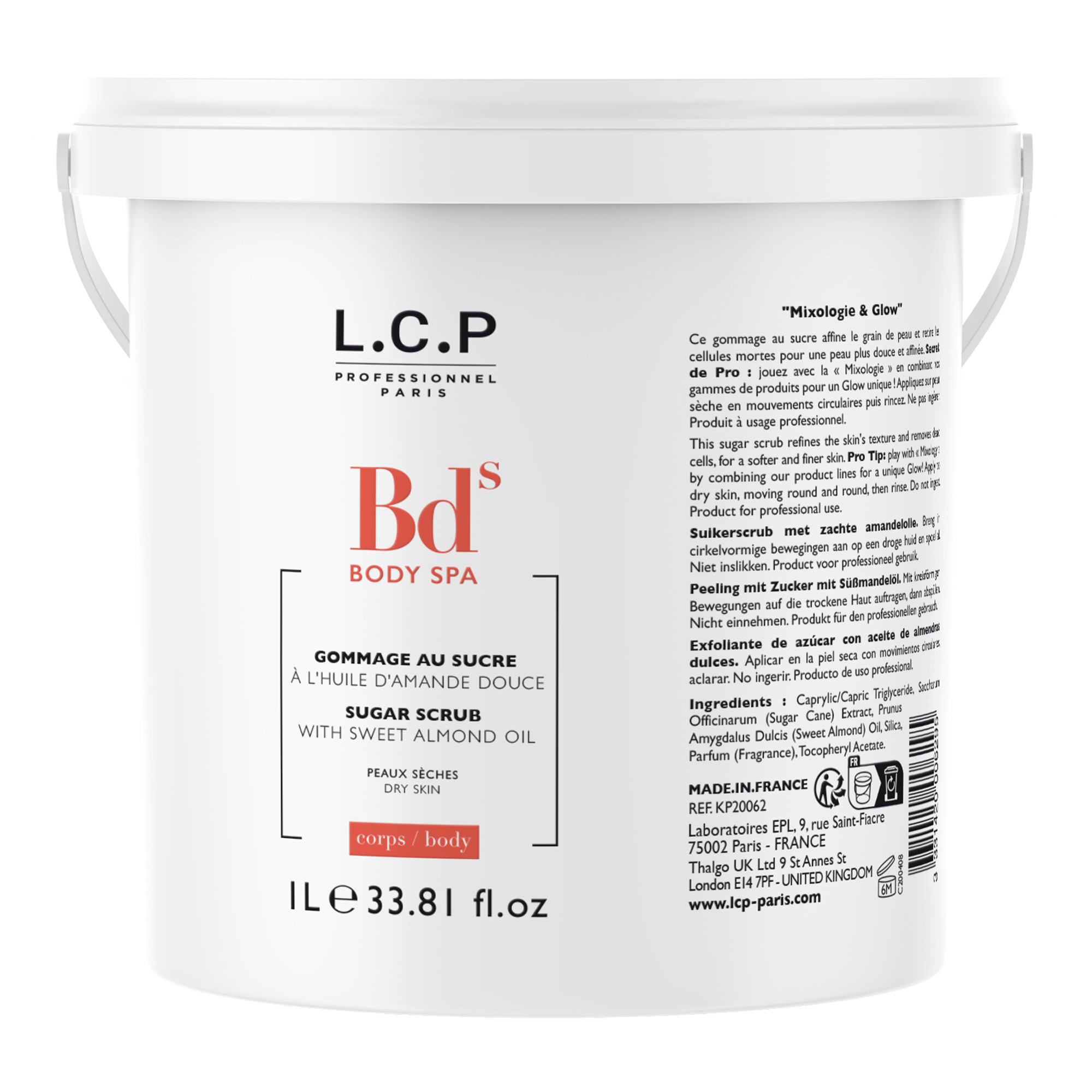 Koerperscrub mit Zucker+Oel 1000 ml