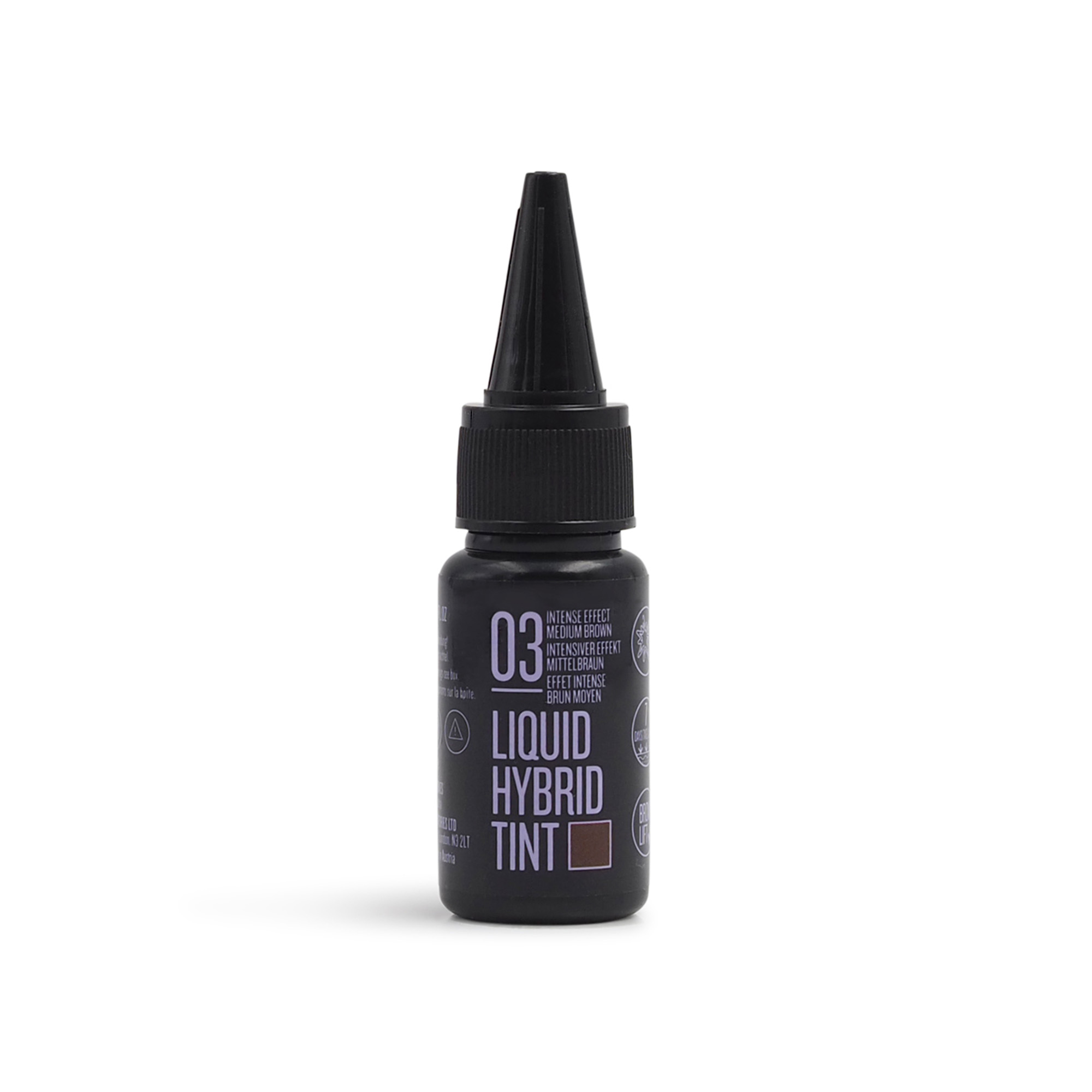 Teinture hybride pour sourcils, couleur marron, 15 ml