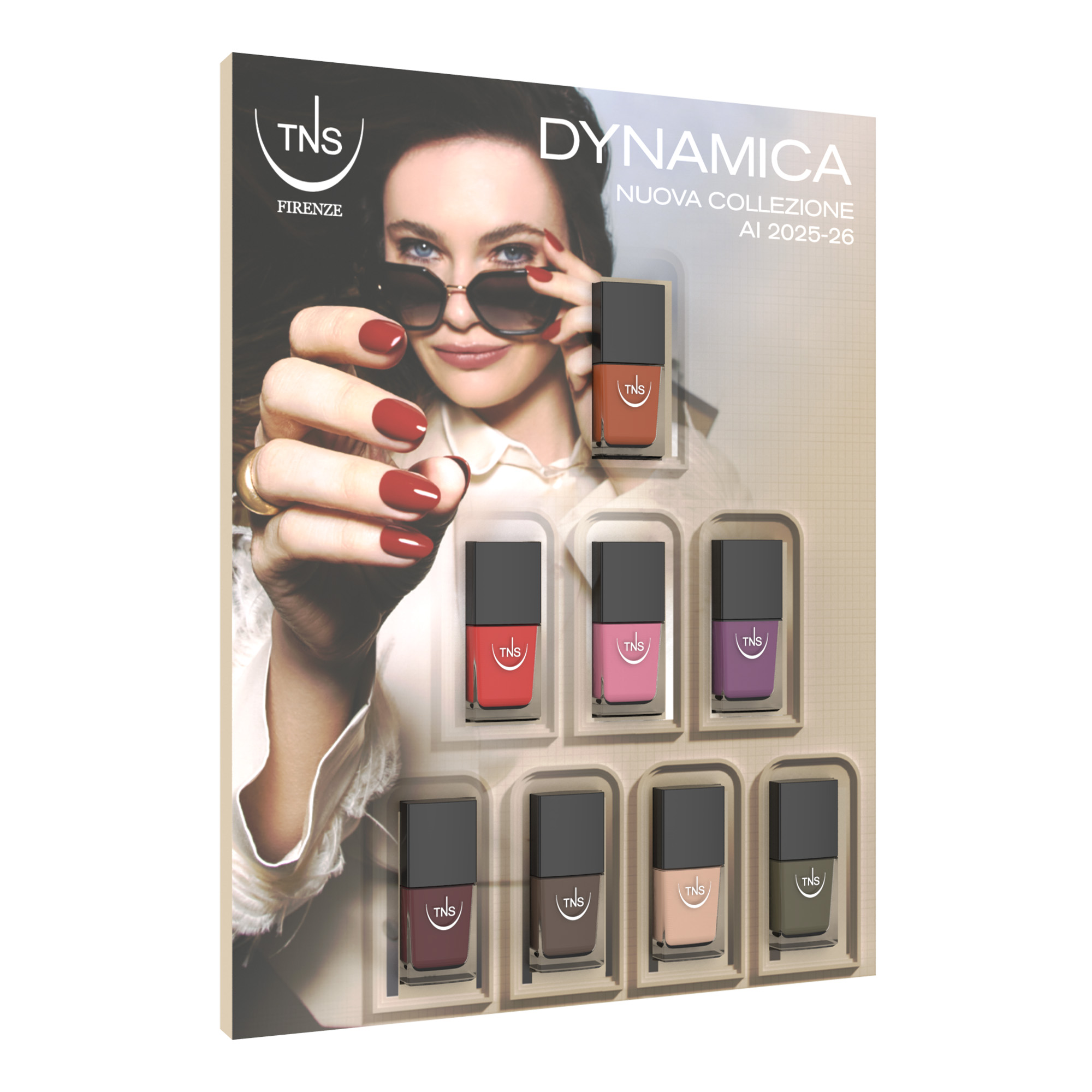 Limited Edition Kollektion Dynamica H/W 2025-26 Semipermanente Nagellacke, Pigmenta, Nagellacke und UV-LED-Lampe TNS