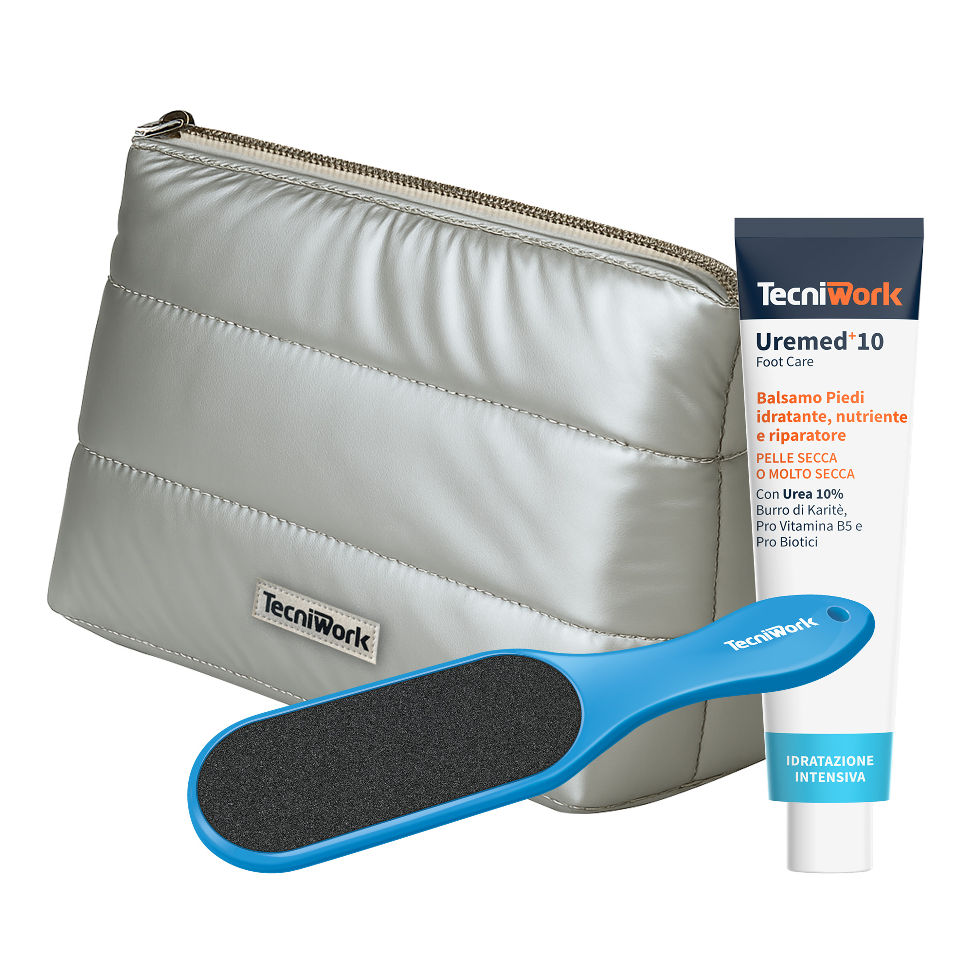 Pochette regalo Beauty Gift con Balsamo e Raspa piedi Tecniwork