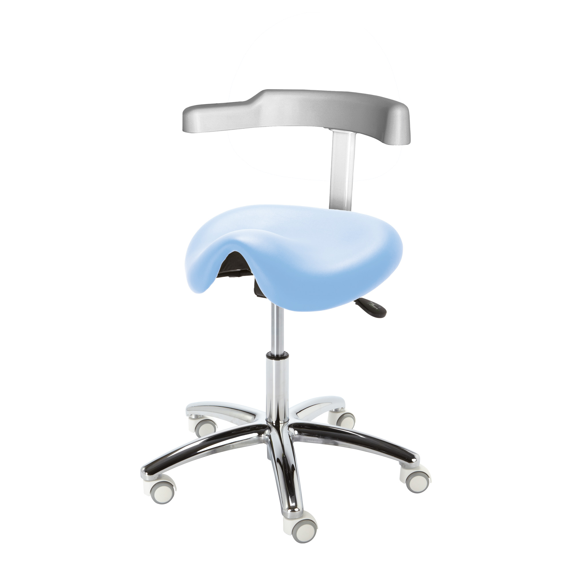 Silla con ruedas Corsa V color azul cielo