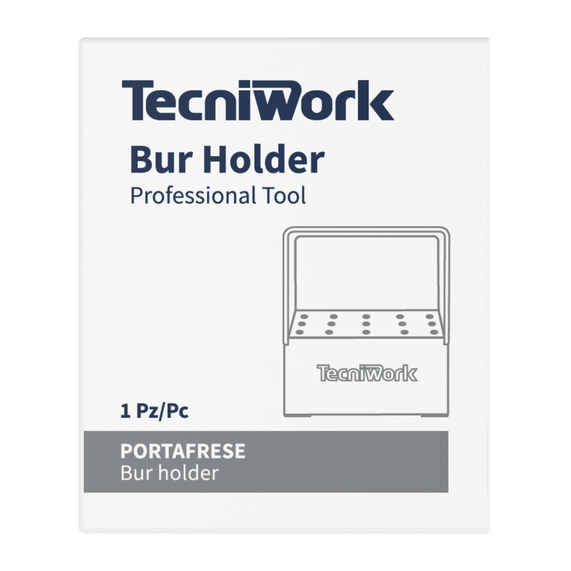 Portafrese in plastica autoclavabile 15 fori