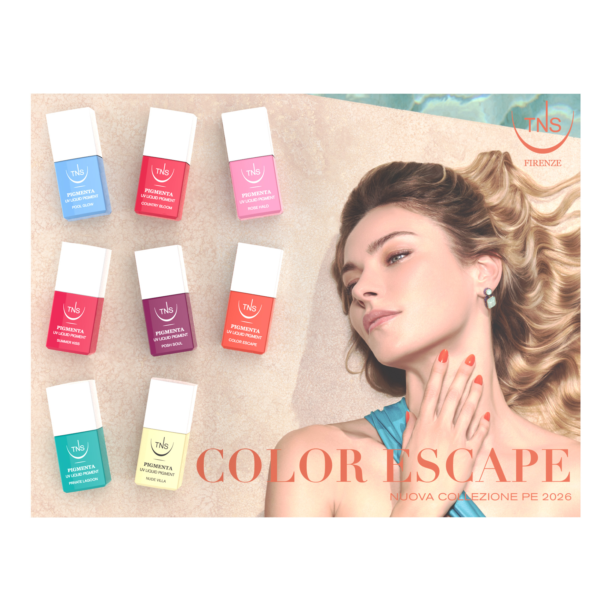 Collezione Color Escape Primavera/Estate 2026 Pigmenta TNS 8 pz