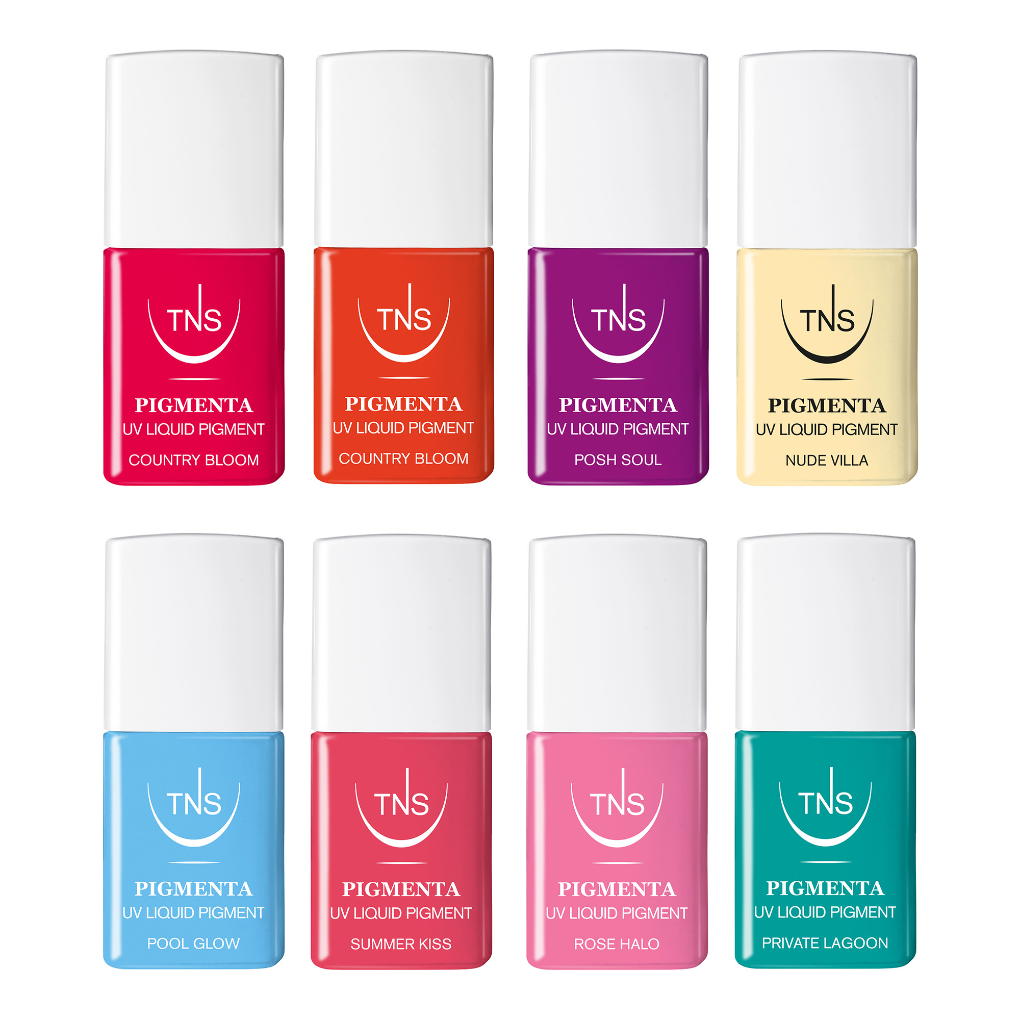 Komplette Kollektion F/S 2026 Color Escape TNS Nagellacke, Pigmenta und Laqerìs Studio 44 Stück