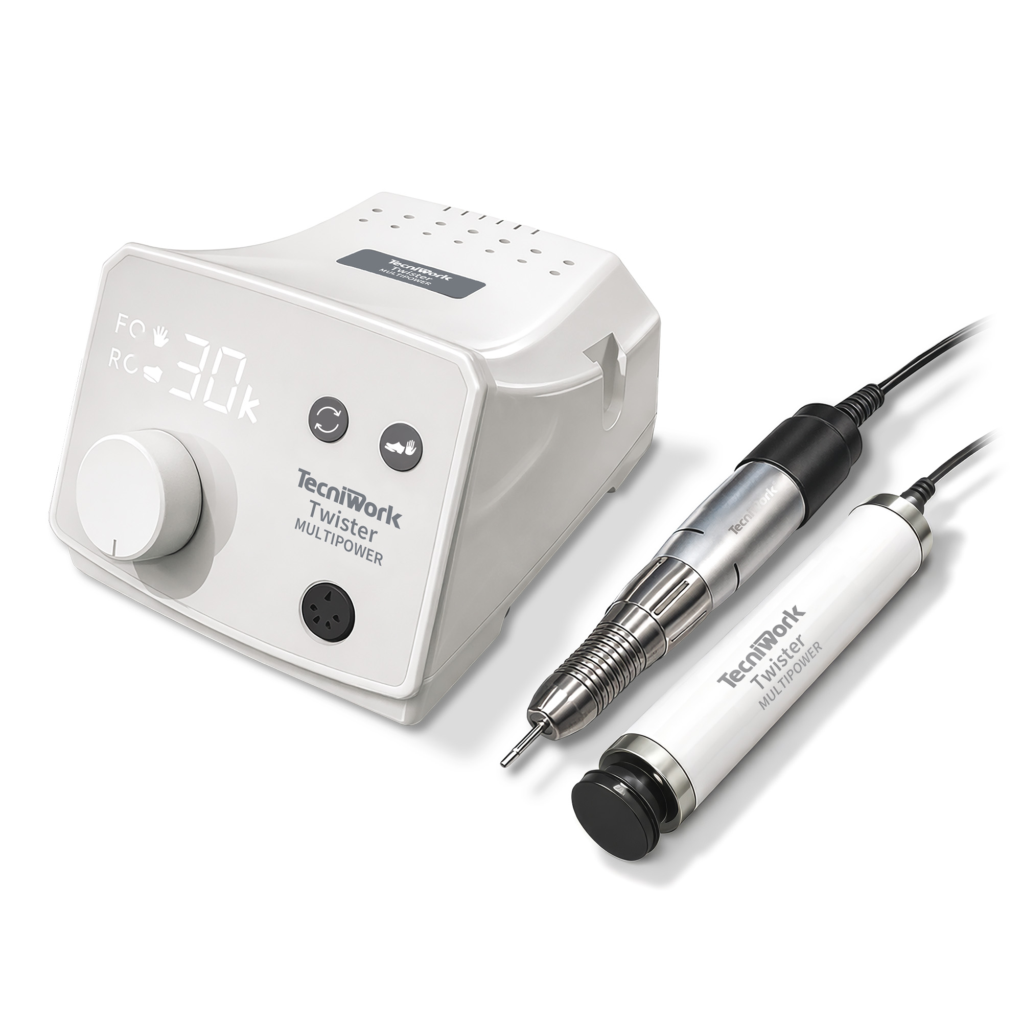 Professioneller Nagelgerät Twister Multipower Tecniwork mit Handstück Powerdisk