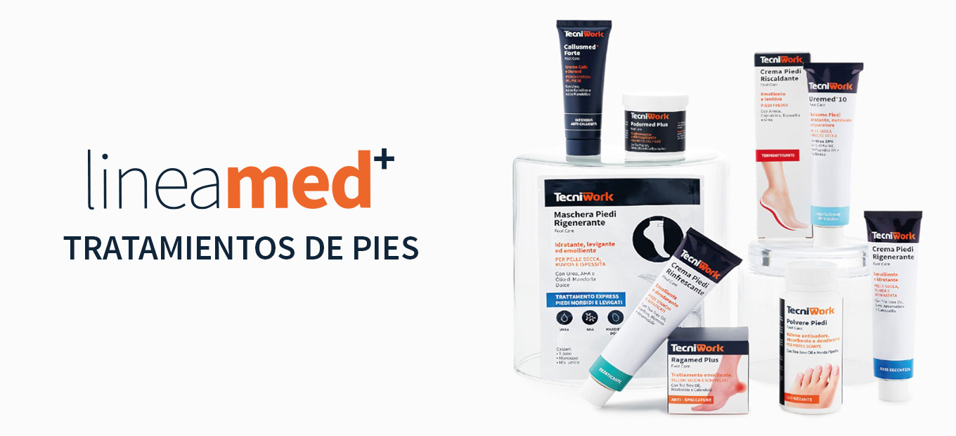 Línea profesional de cremas y tratamientos para los pies.