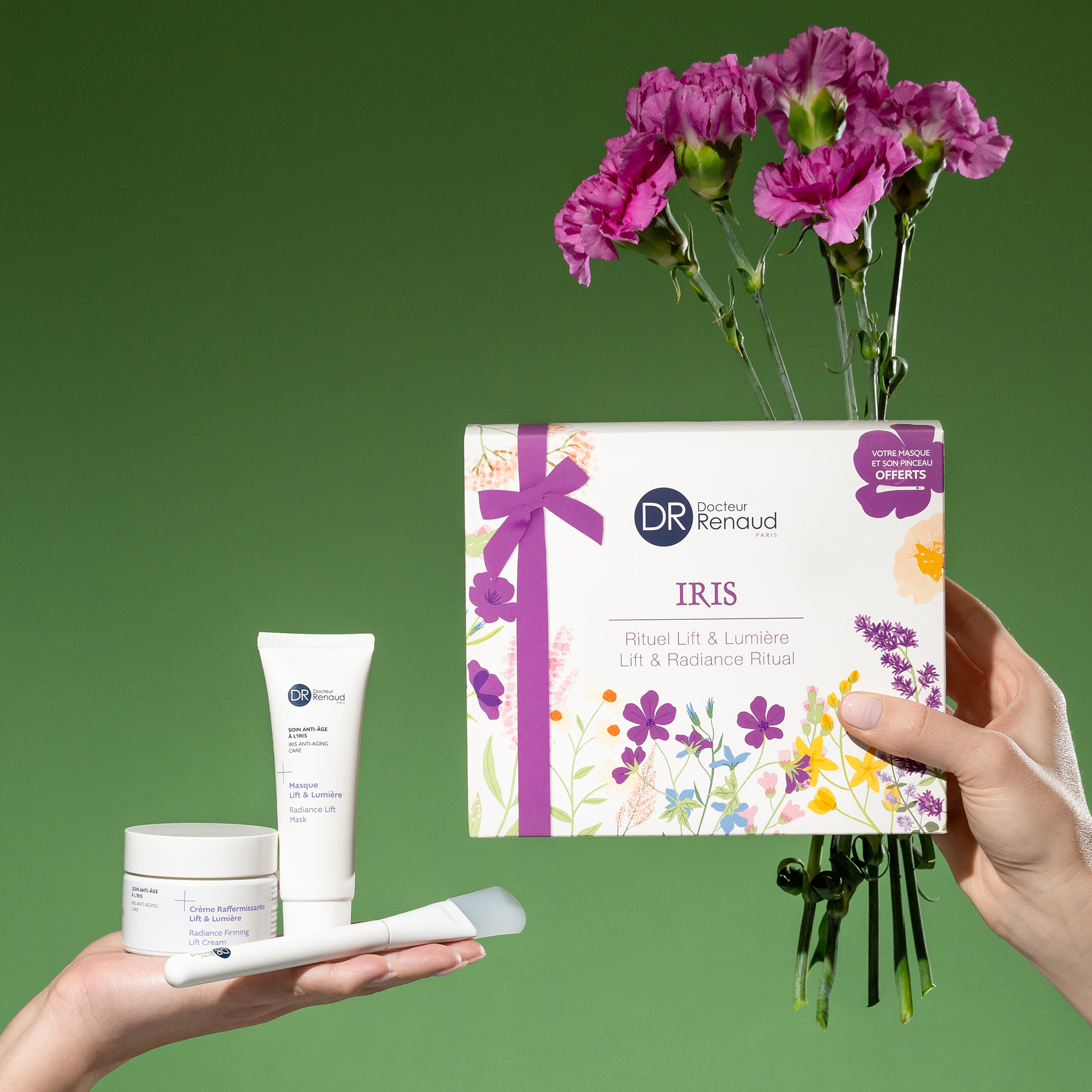 Cofanetto regalo Crema viso e Maschera anti age all'Iris