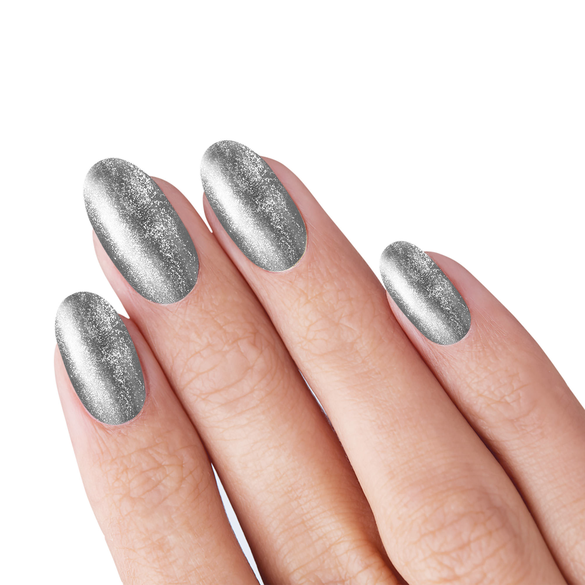 Semipermanenter Nagellack Glitter Silver Silber Laqerìs Studio TNS 10 ml