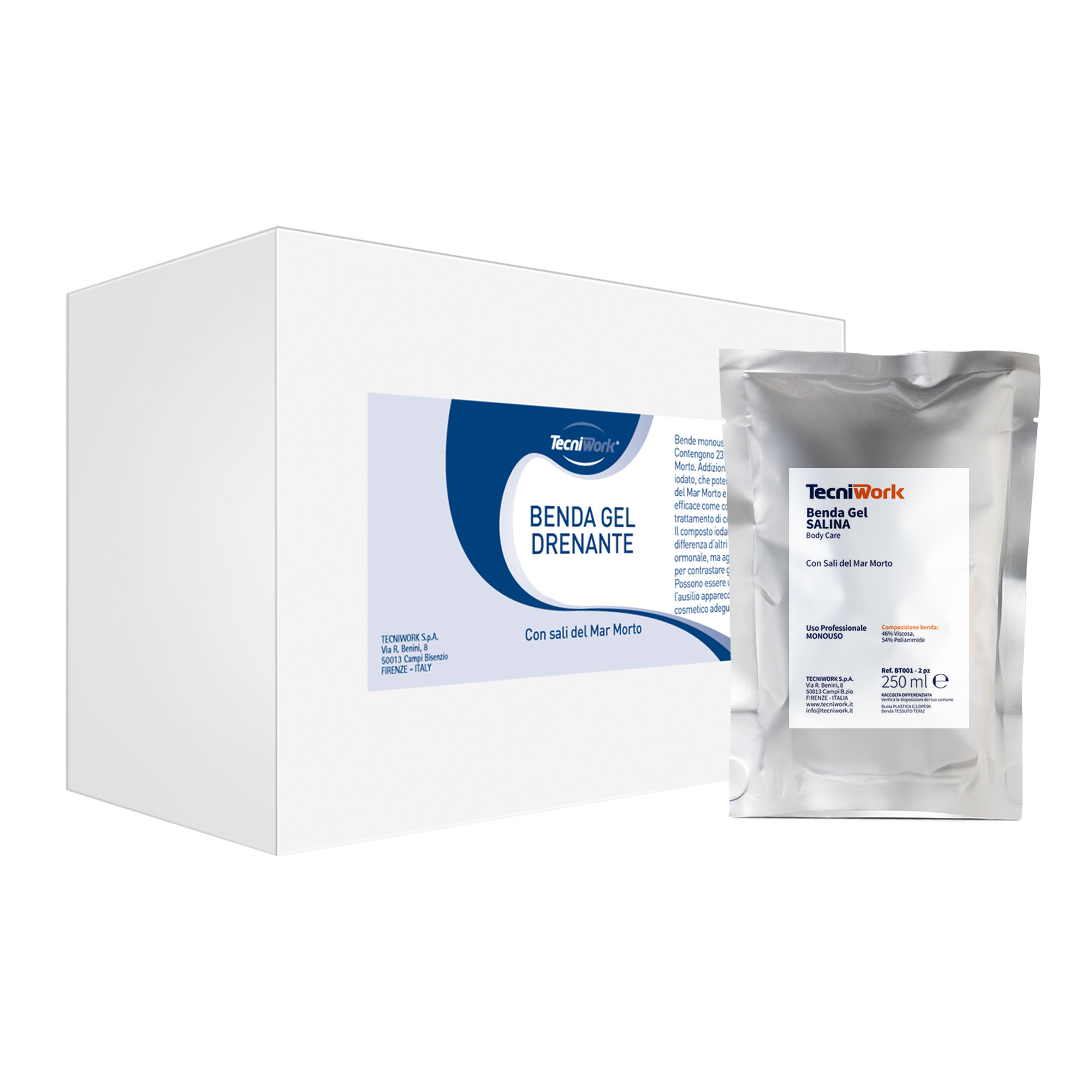 Tecniwork Einwegverbände für professionelle Drainage 6 Beutel